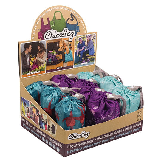 ChicoBag Vita POS, 10 Pack, Prints Assortment