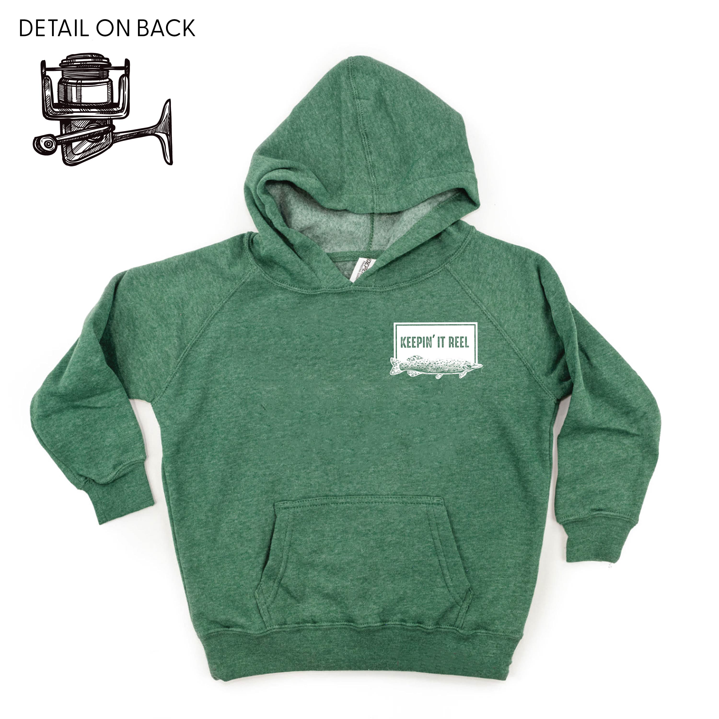 Keepin&#39; It Reel - Fishing Reel (pf&amp;b) - Child HOODIE