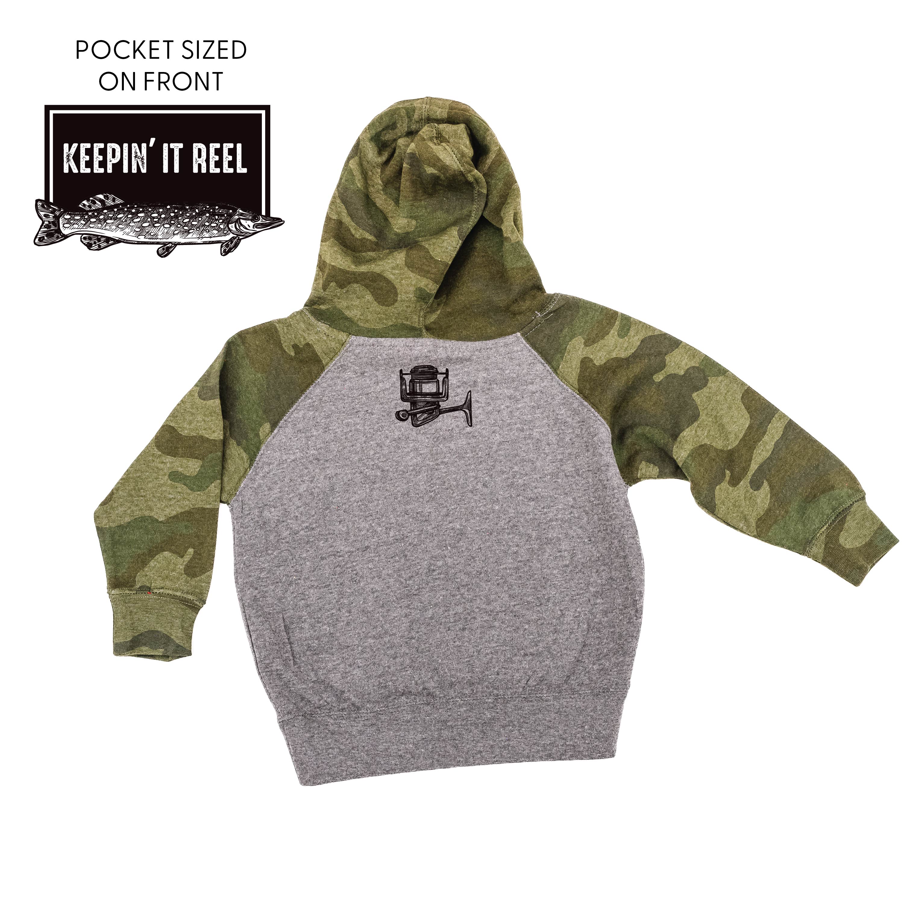 Keepin&#39; It Reel - Fishing Reel (pf&amp;b) - Child HOODIE