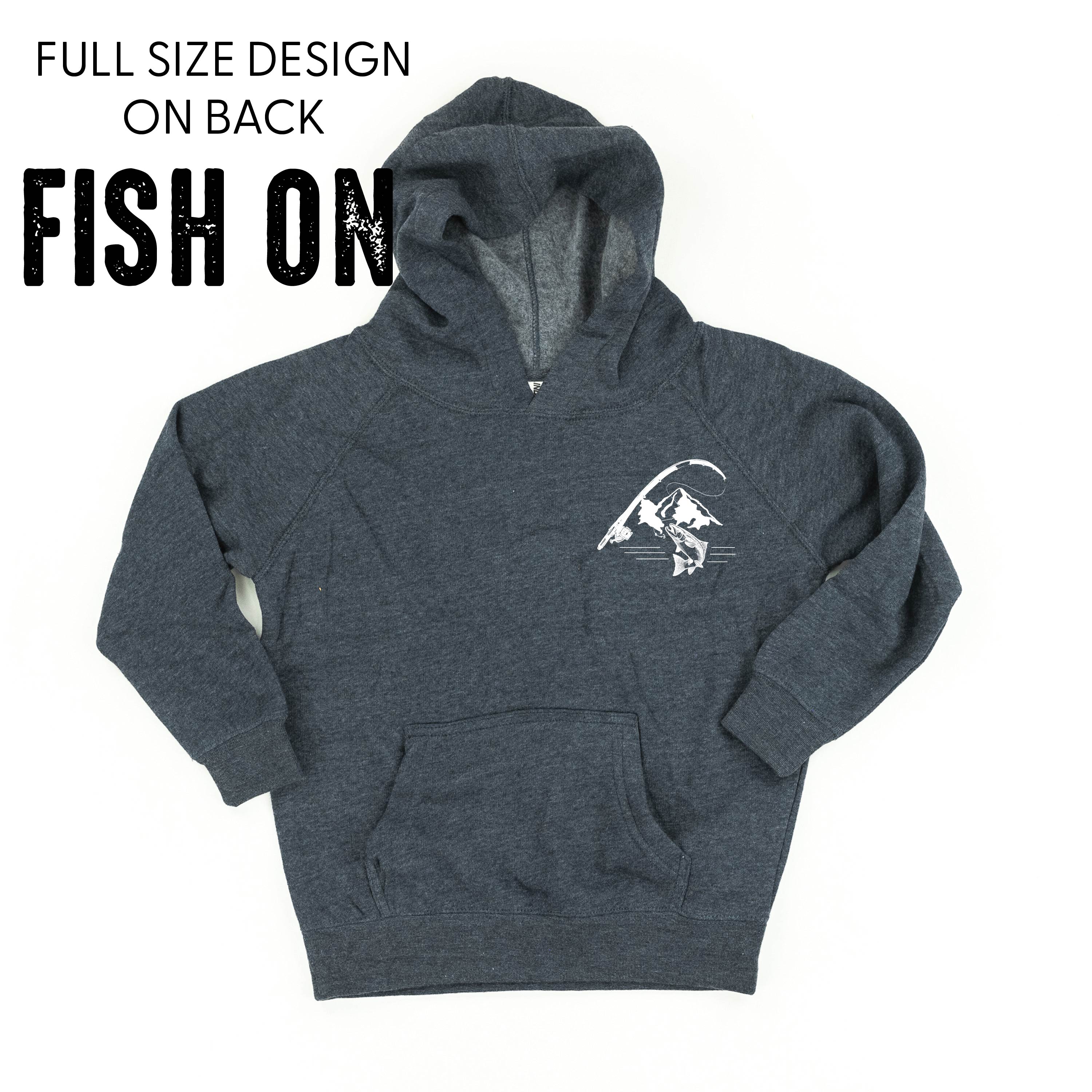 Mountain Fish &amp; Pole - Fish On (pf&amp;b) - Child HOODIE