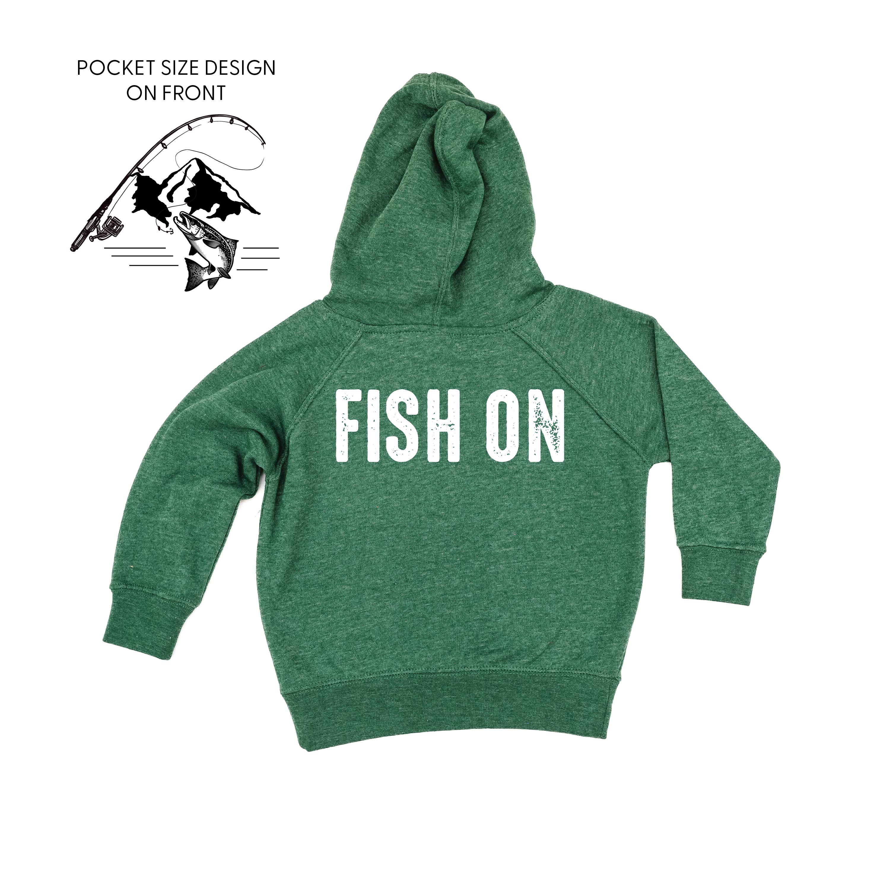 Mountain Fish &amp; Pole - Fish On (pf&amp;b) - Child HOODIE