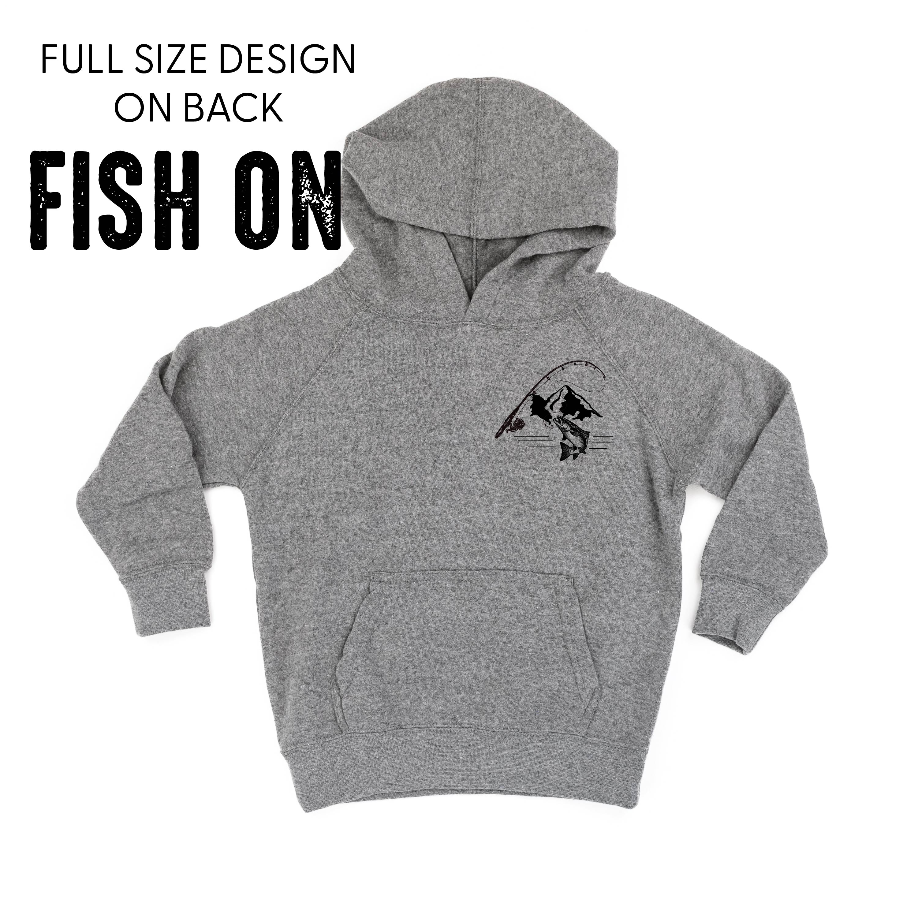 Mountain Fish &amp; Pole - Fish On (pf&amp;b) - Child HOODIE