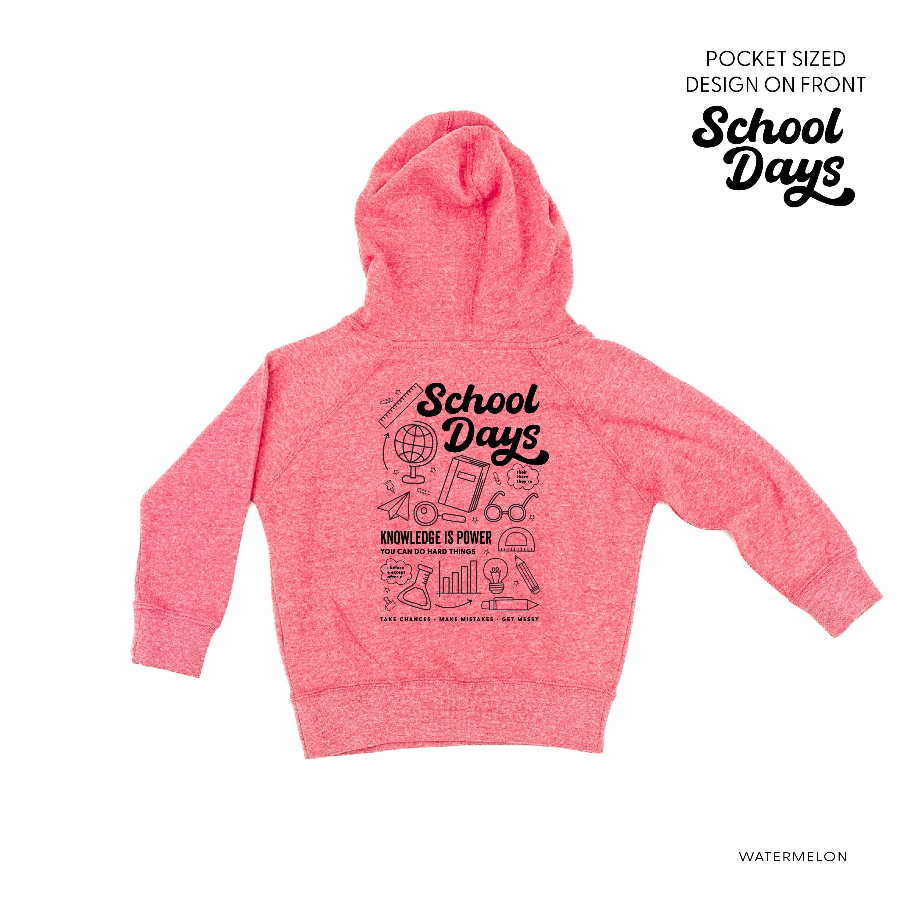 School Days - School Day Items (pf &amp; b) - Child HOODIE