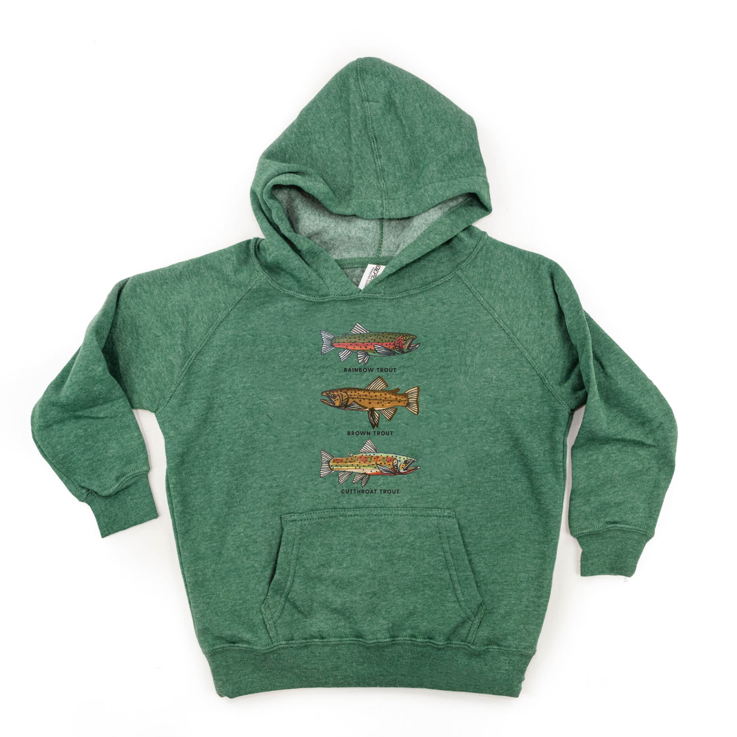 Trout Chart - Hand Drawn - Child HOODIE