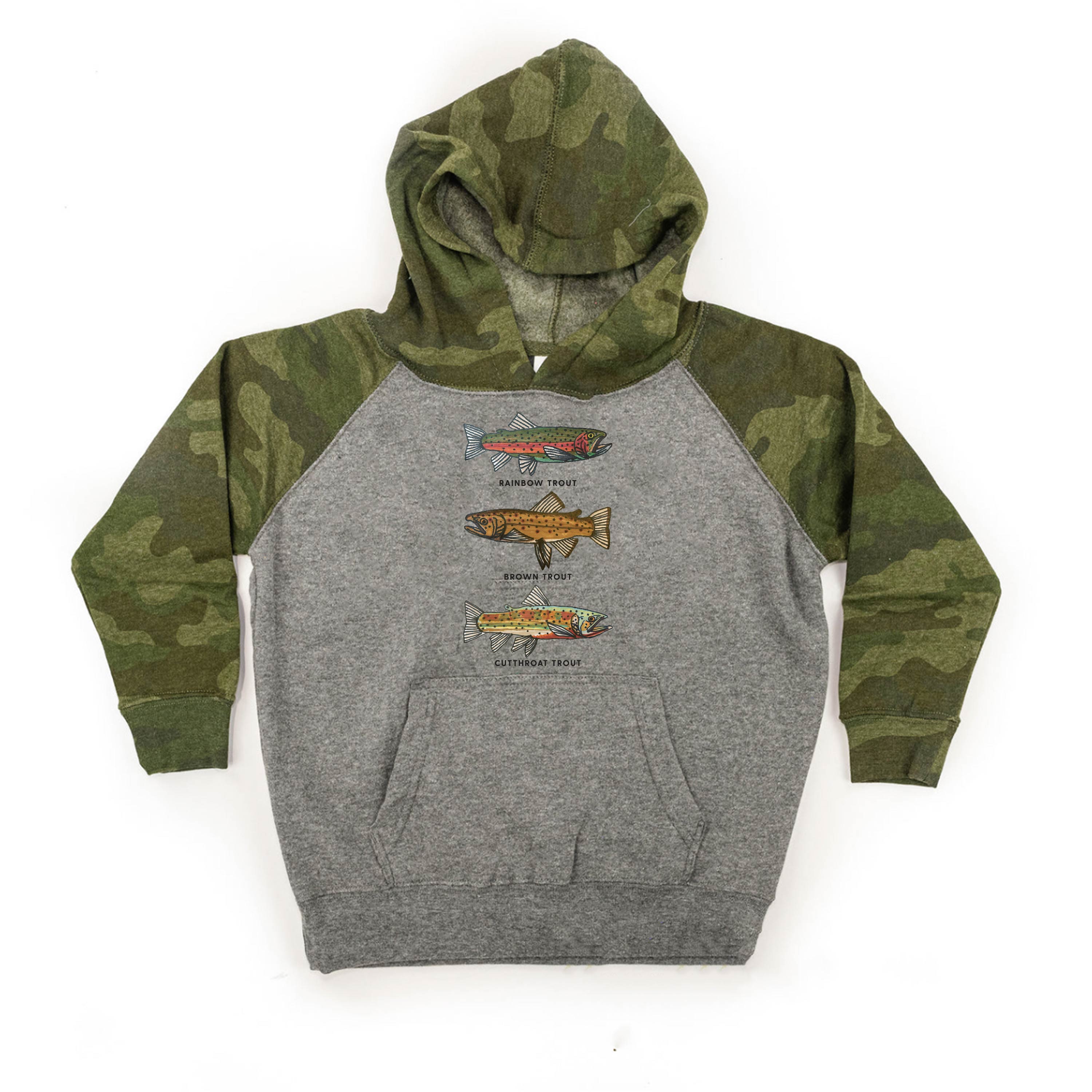 Trout Chart - Hand Drawn - Child HOODIE