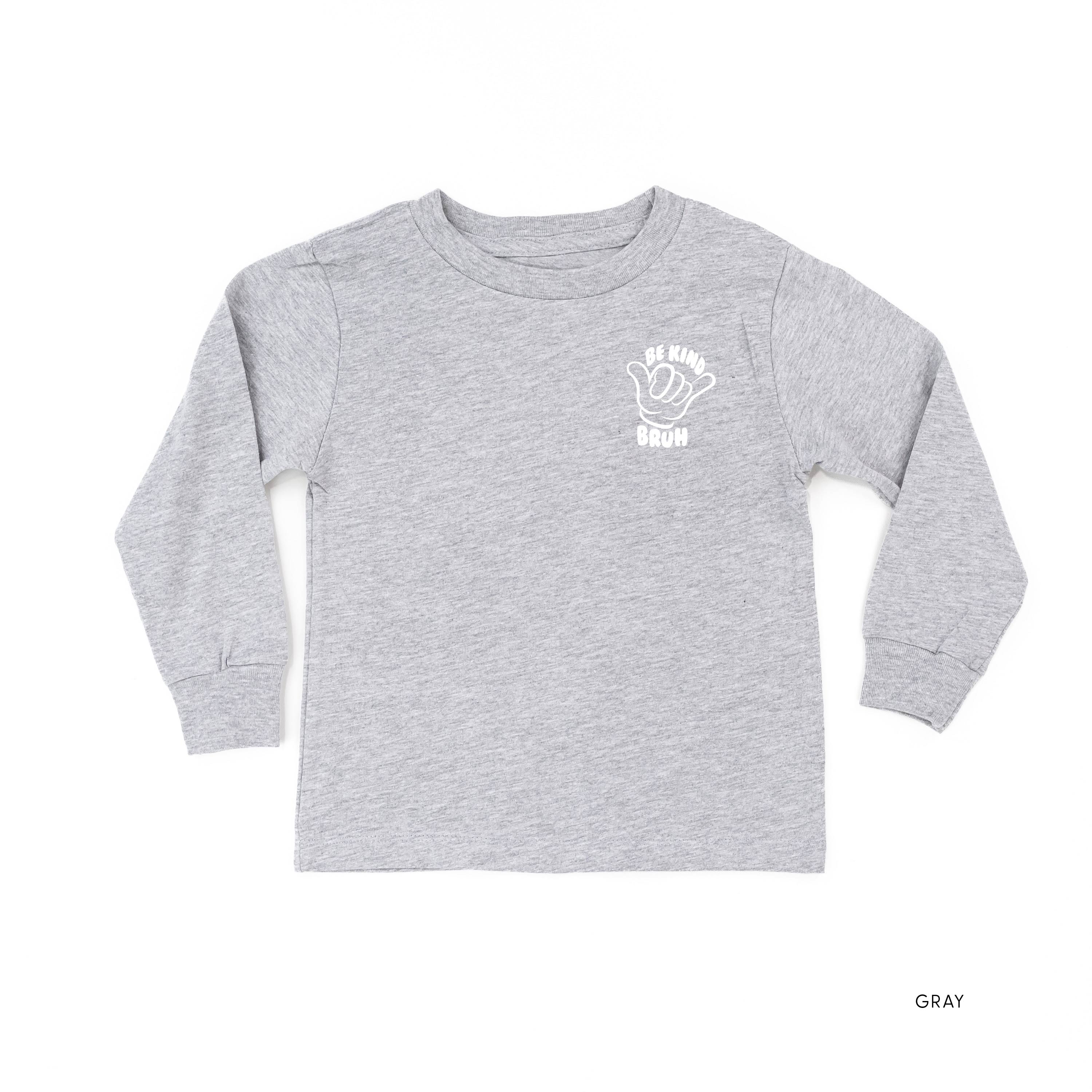 Be Kind Bruh - It&#39;s Cool to Be Kind (pf &amp; b) - Child Long Sleeve Tee