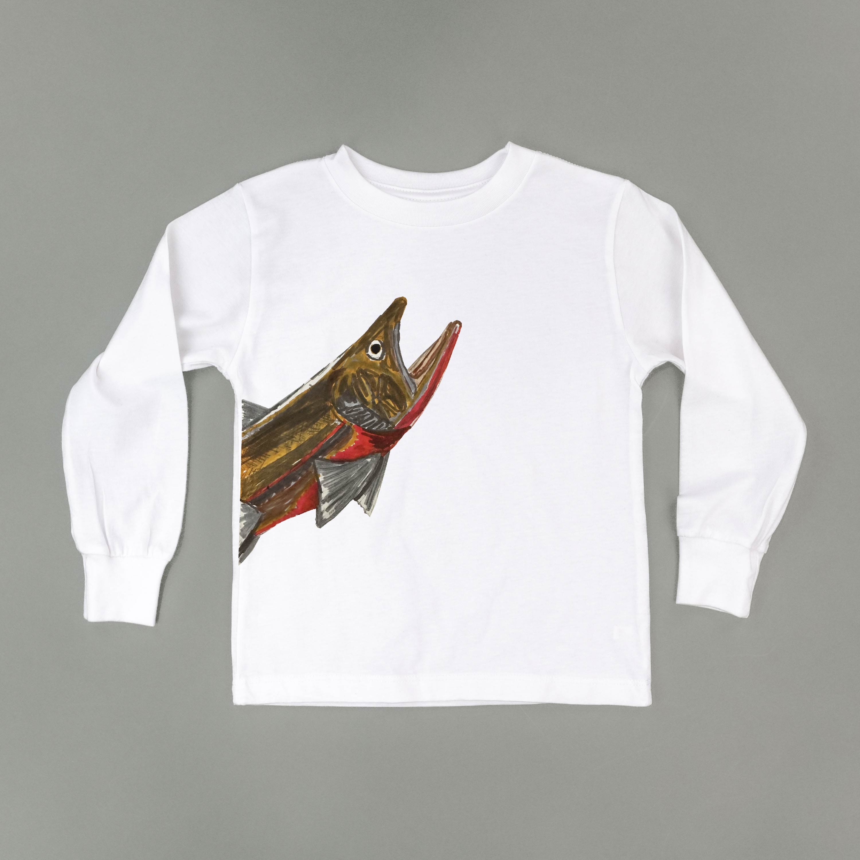 Cutthroat Trout - Hand Drawn - Child Long Sleeve Tee