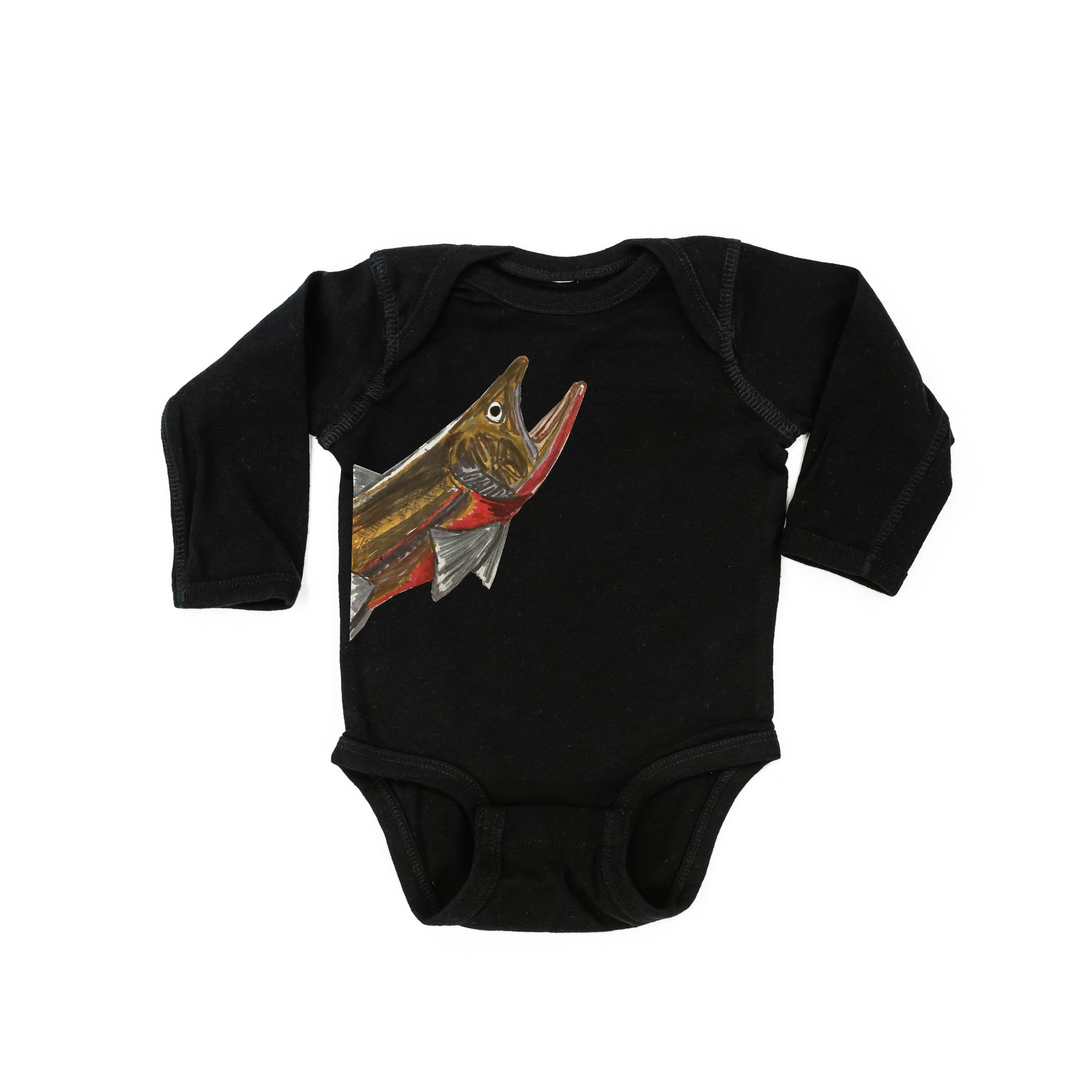 Cutthroat Trout - Hand Drawn - Child Long Sleeve Tee