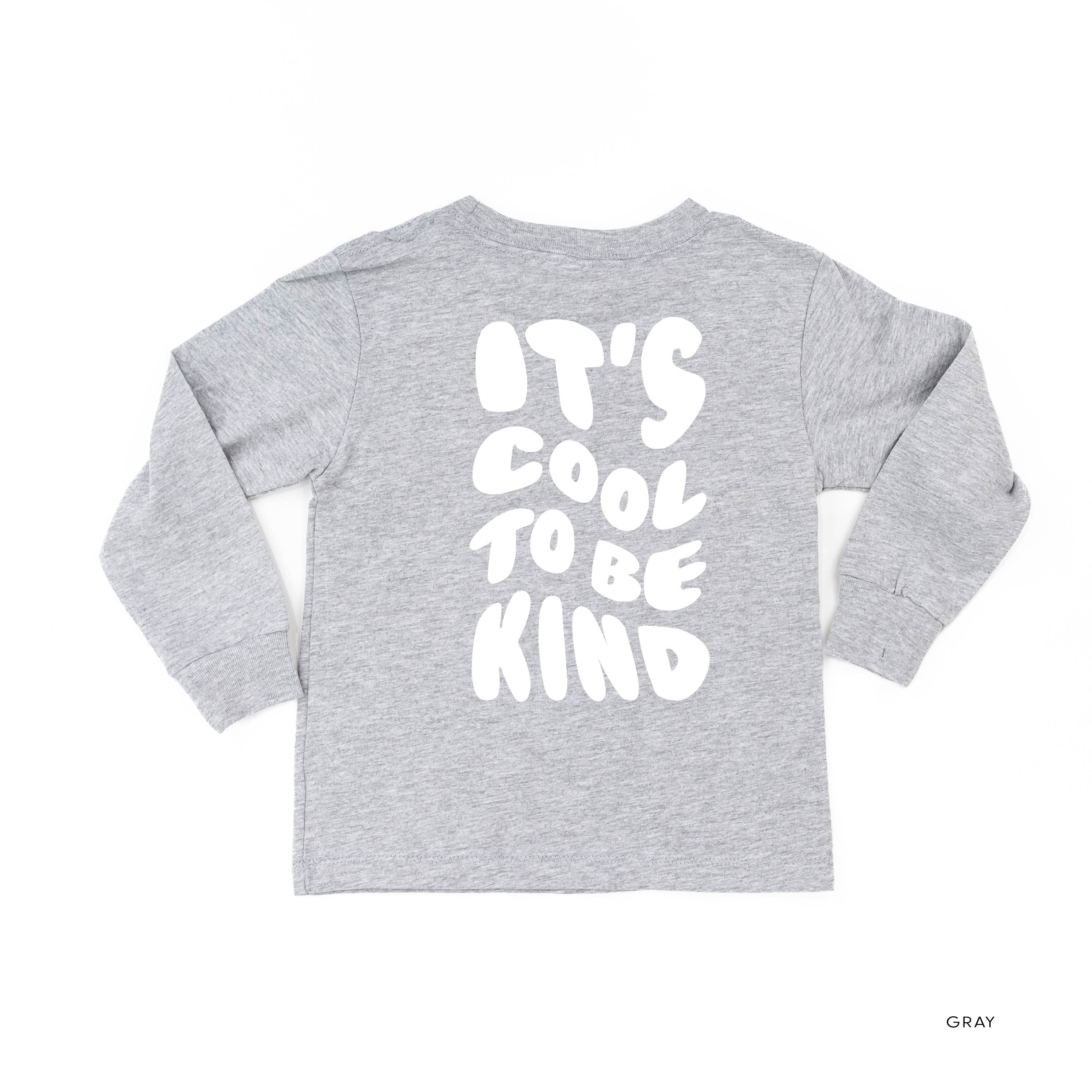 Be Kind Bruh - It&#39;s Cool to Be Kind (pf &amp; b) - Child Long Sleeve Tee