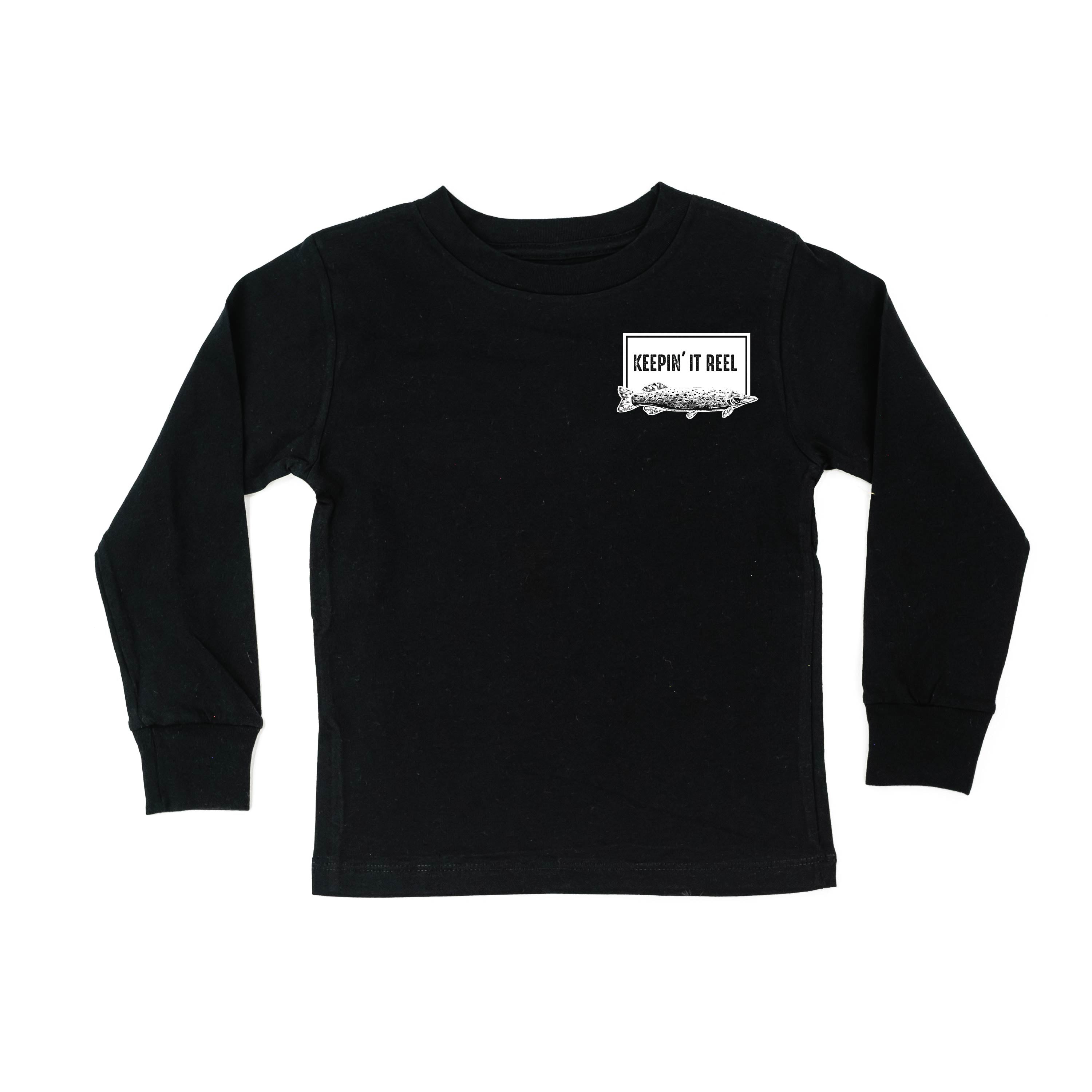 Keepin&#39; It Reel - Fishing Reel (pf&amp;b) - Child Long Sleeve Tee