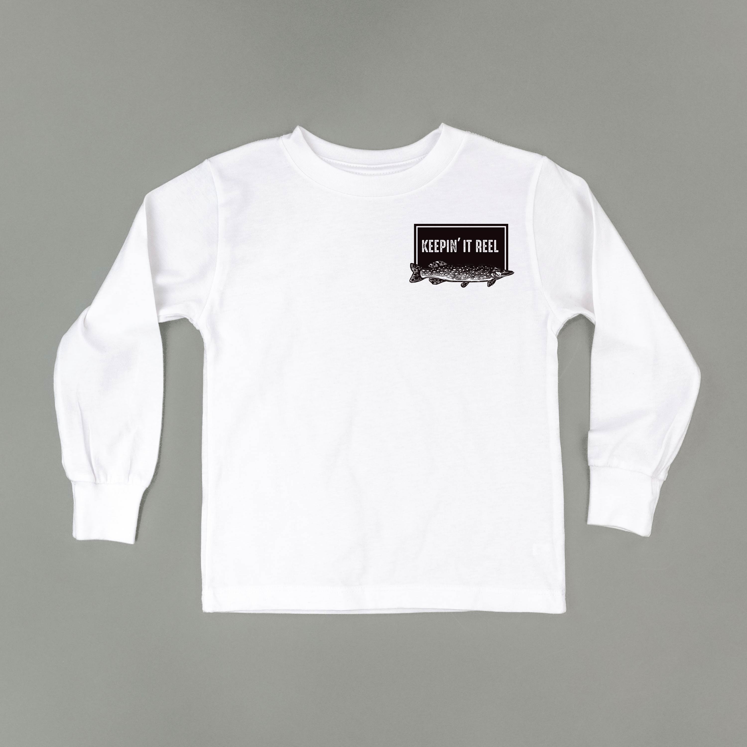 Keepin&#39; It Reel - Fishing Reel (pf&amp;b) - Child Long Sleeve Tee