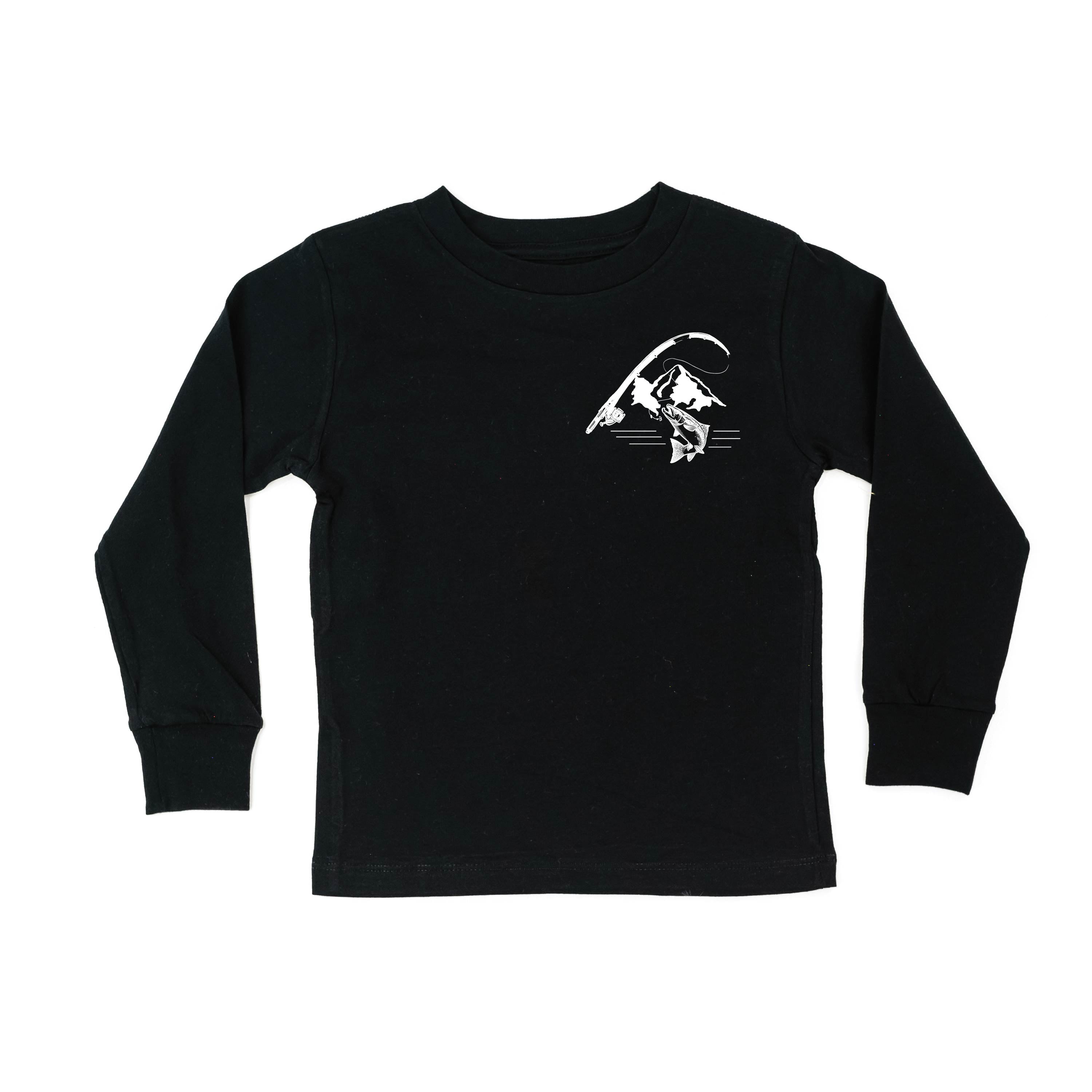 Mountain Fish &amp; Pole - Fish On (pf&amp;b) - Child Long Sleeve Tee