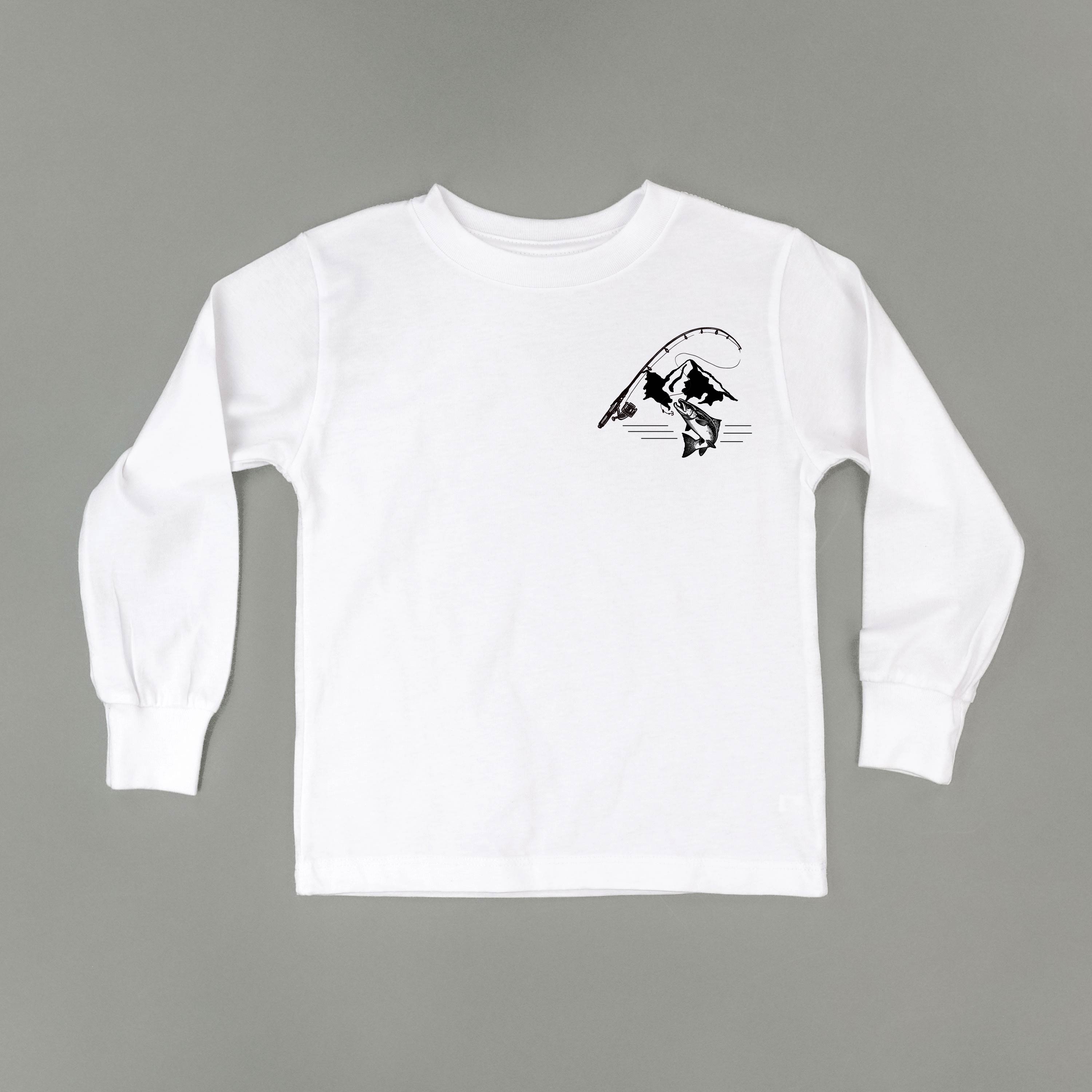 Mountain Fish &amp; Pole - Fish On (pf&amp;b) - Child Long Sleeve Tee