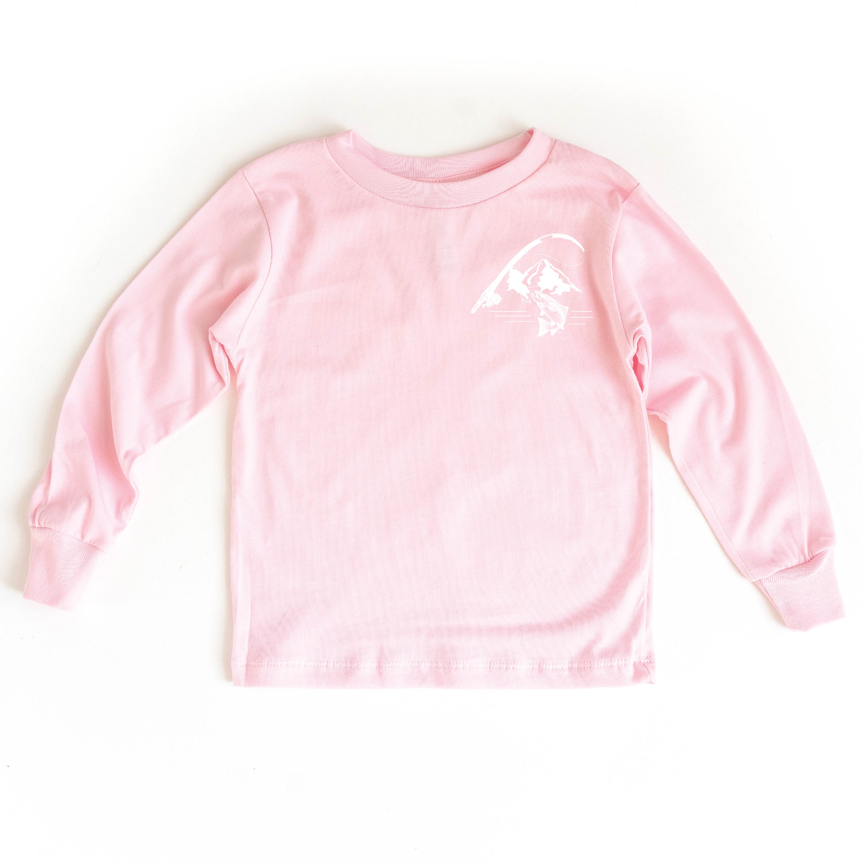 Mountain Fish &amp; Pole - Fish On (pf&amp;b) - Child Long Sleeve Tee