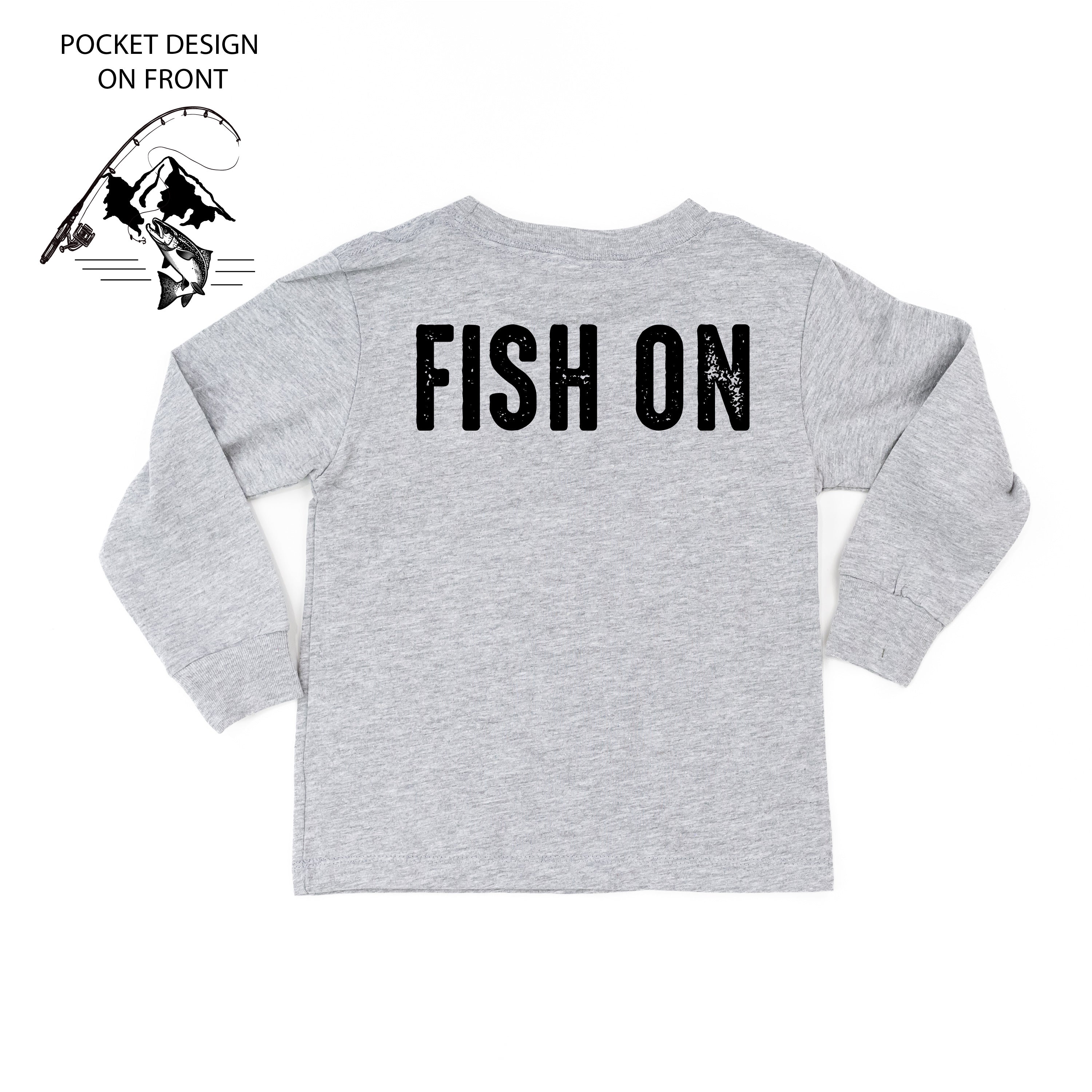 Mountain Fish &amp;amp; Pole - Fish On (pf&amp;amp;b) - Child Long Sleeve Tee