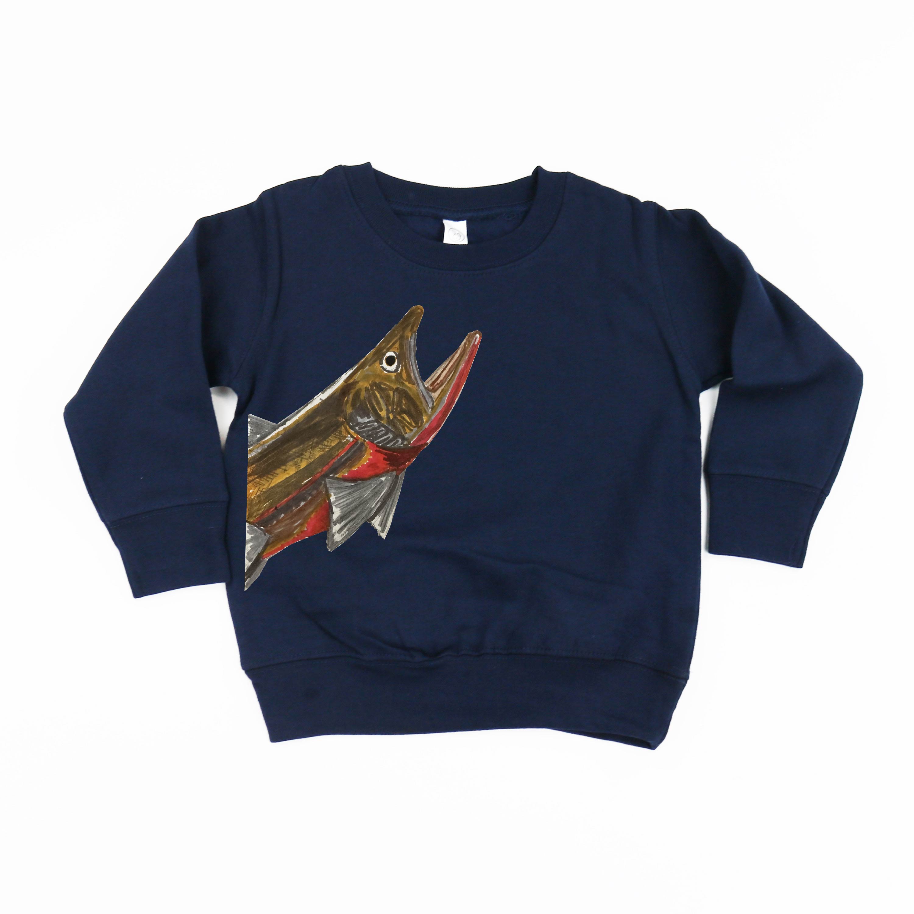 Cutthroat Trout - Hand Drawn - Child Sweater
