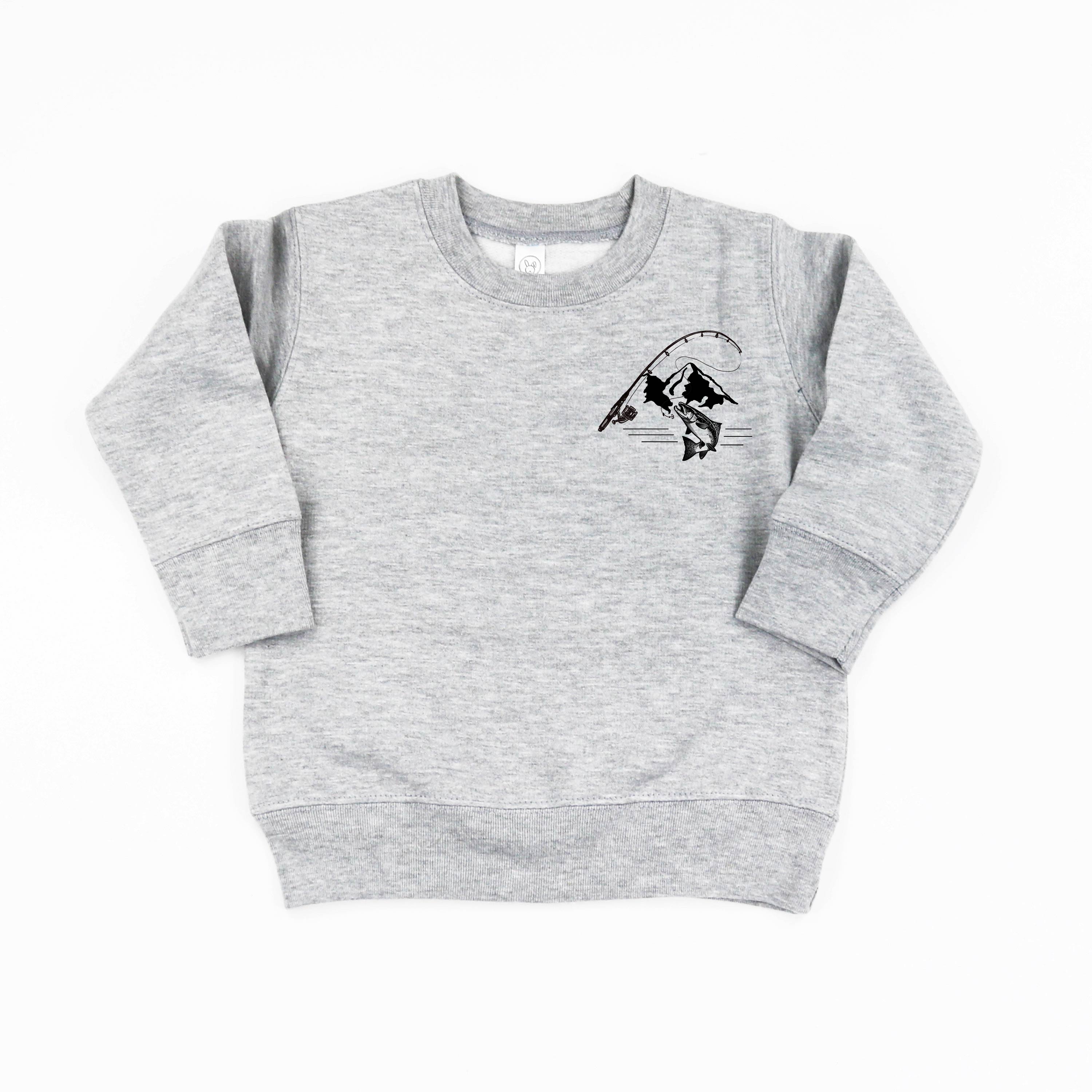 Mountain Fish &amp; Pole - Fish On (pf&amp;b) - Child Sweater