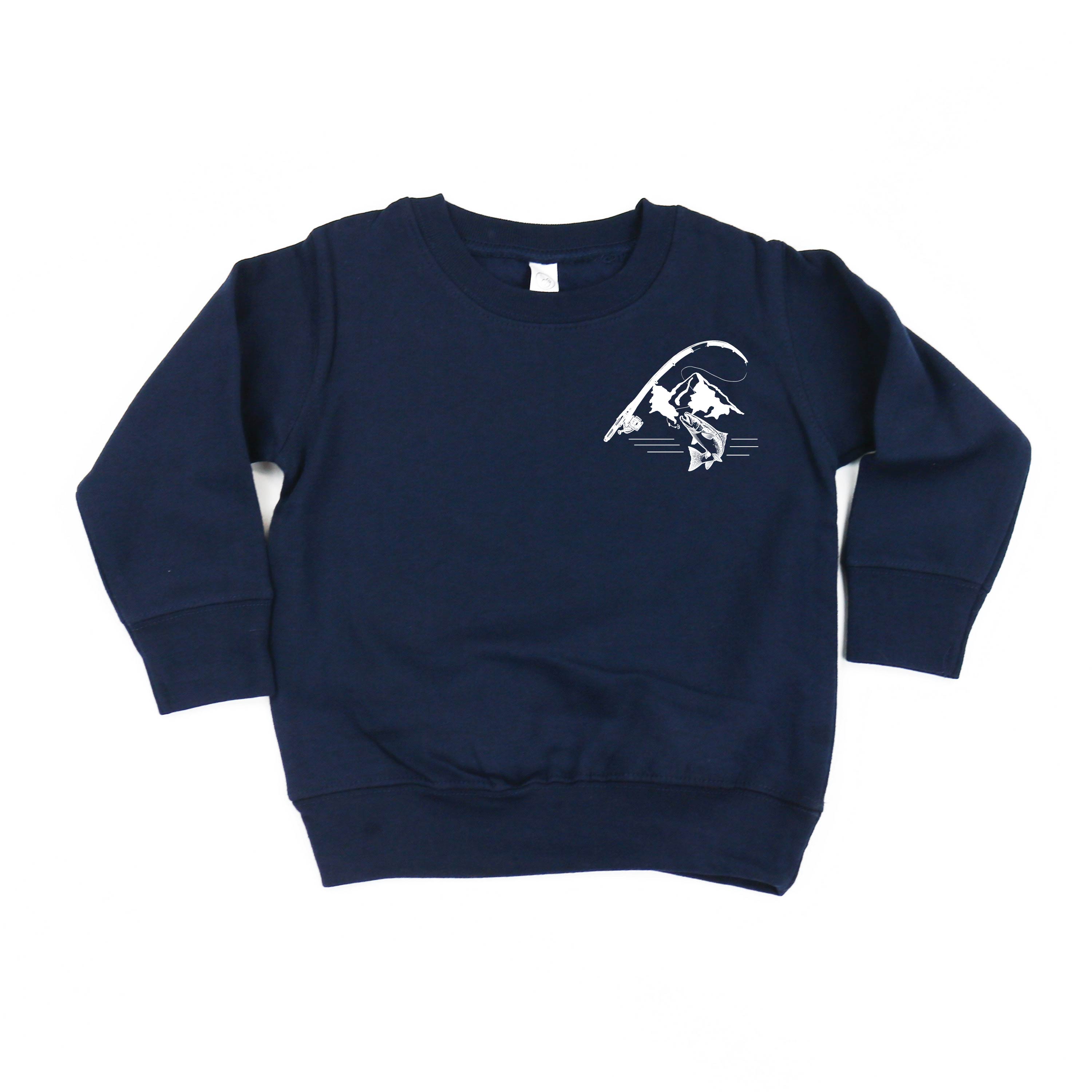 Mountain Fish &amp; Pole - Fish On (pf&amp;b) - Child Sweater