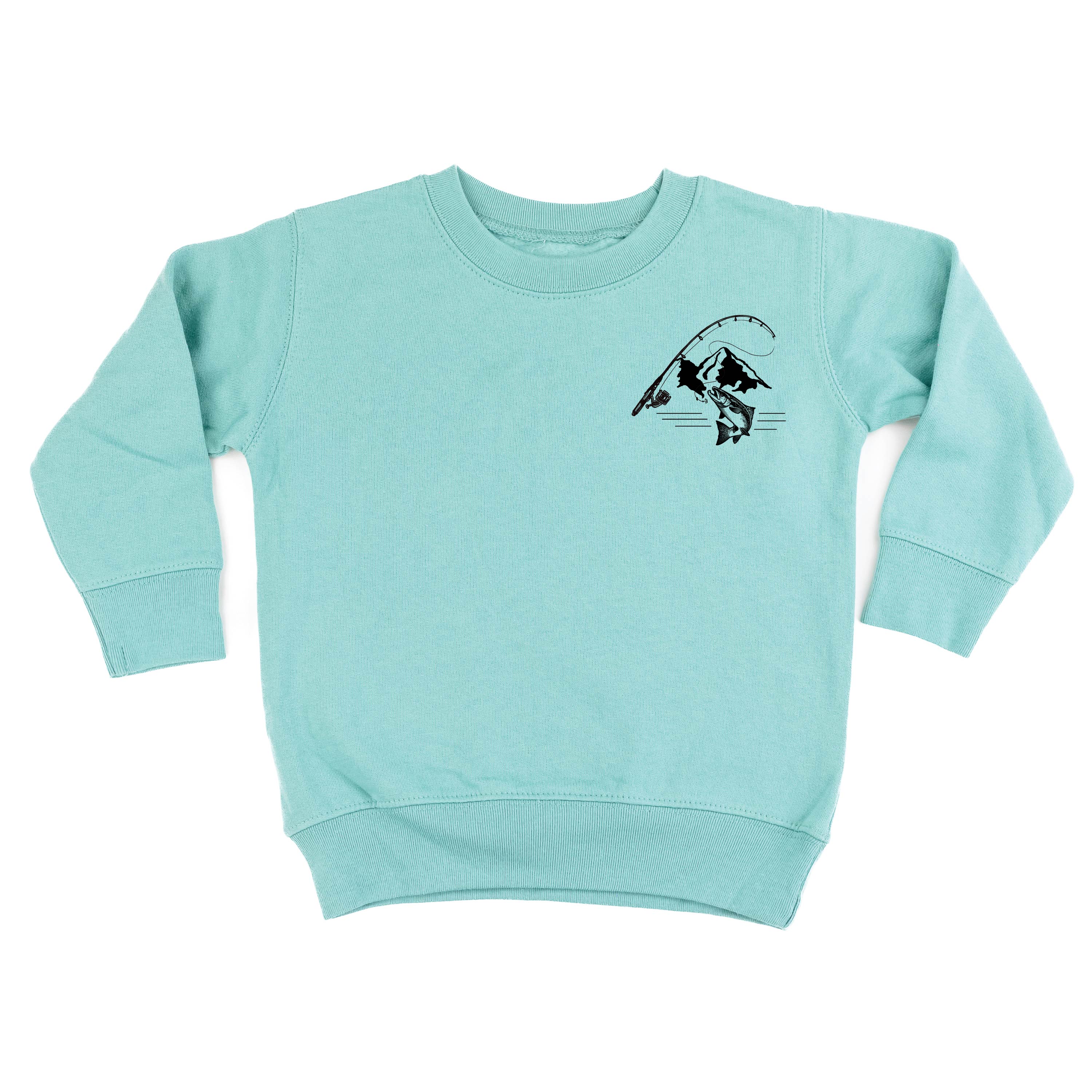 Mountain Fish &amp; Pole - Fish On (pf&amp;b) - Child Sweater
