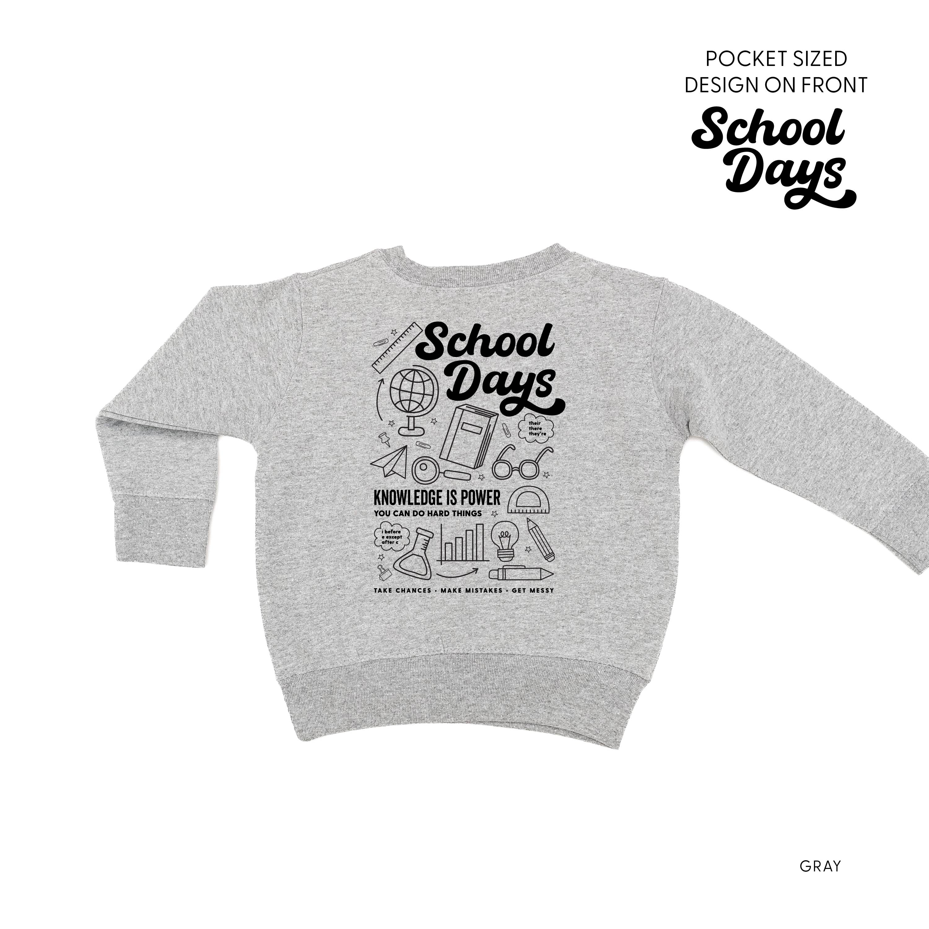 School Days - School Day Items (pf &amp;amp; b) - Child Sweater
