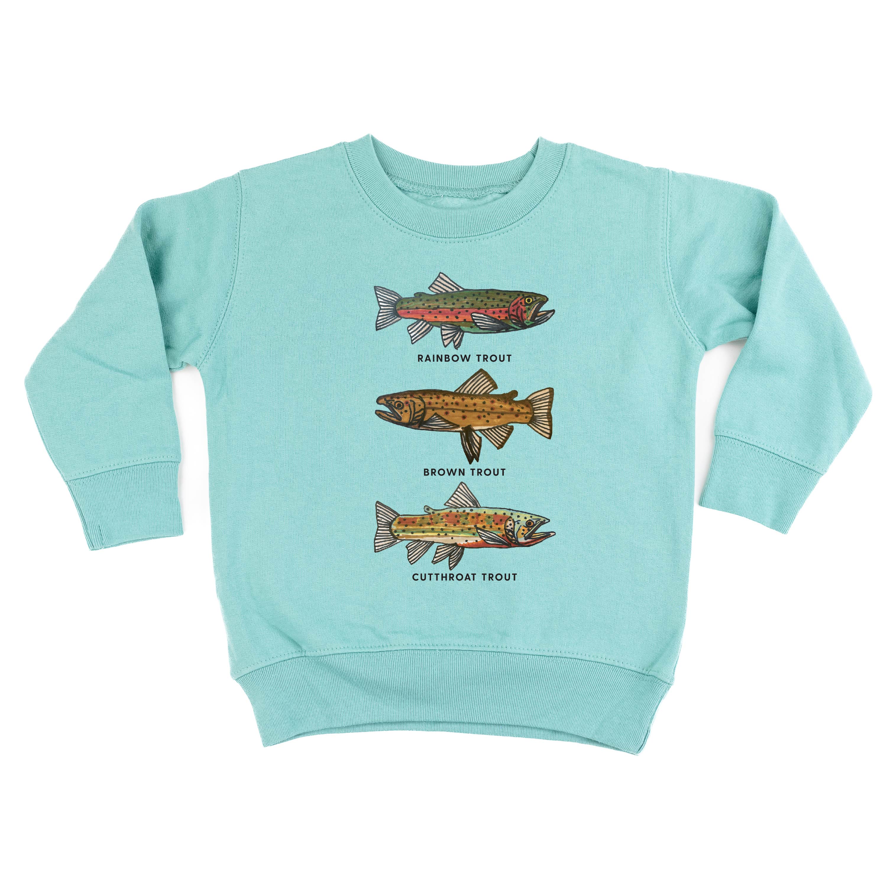 Trout Chart - Hand Drawn - Child Sweater