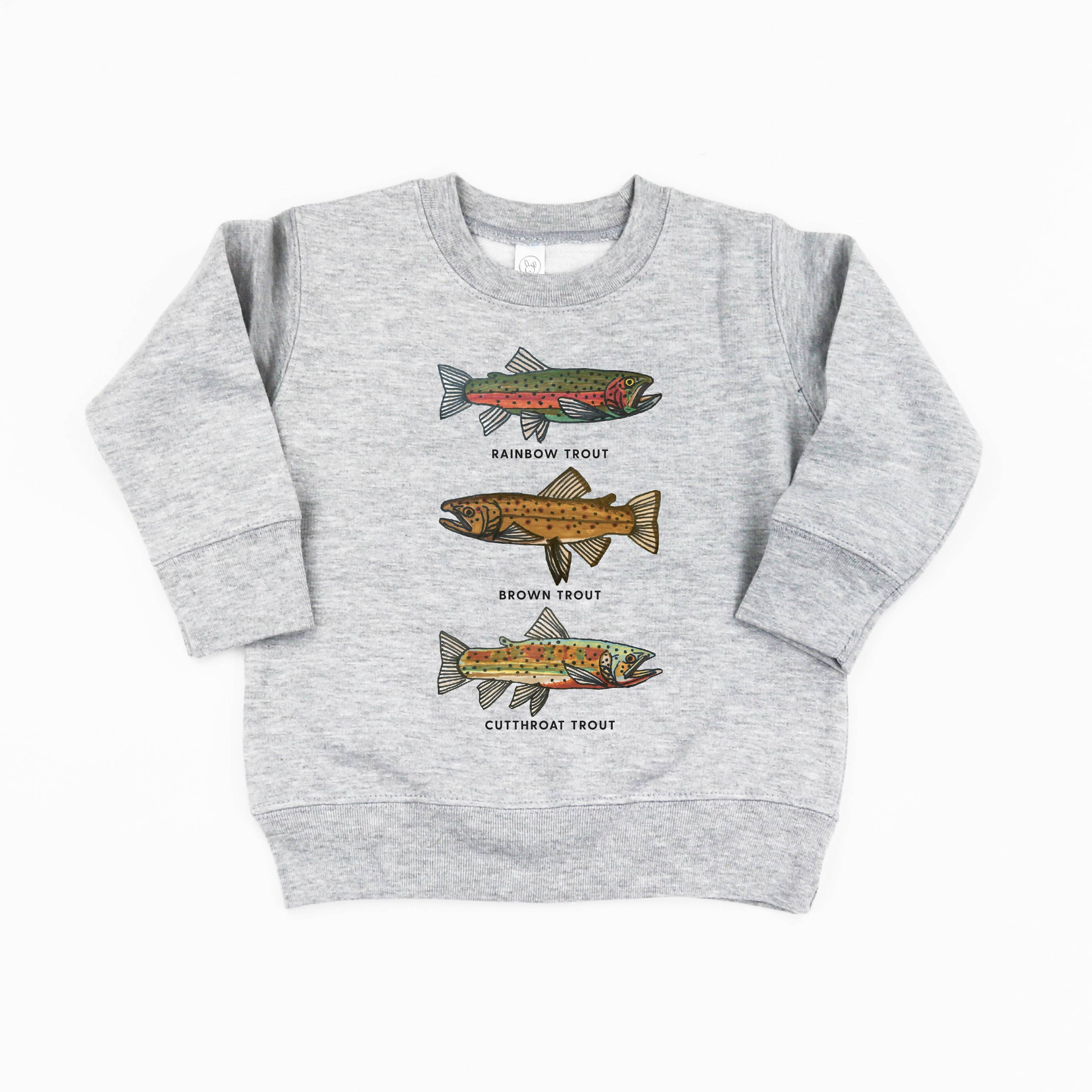 Trout Chart - Hand Drawn - Child Sweater