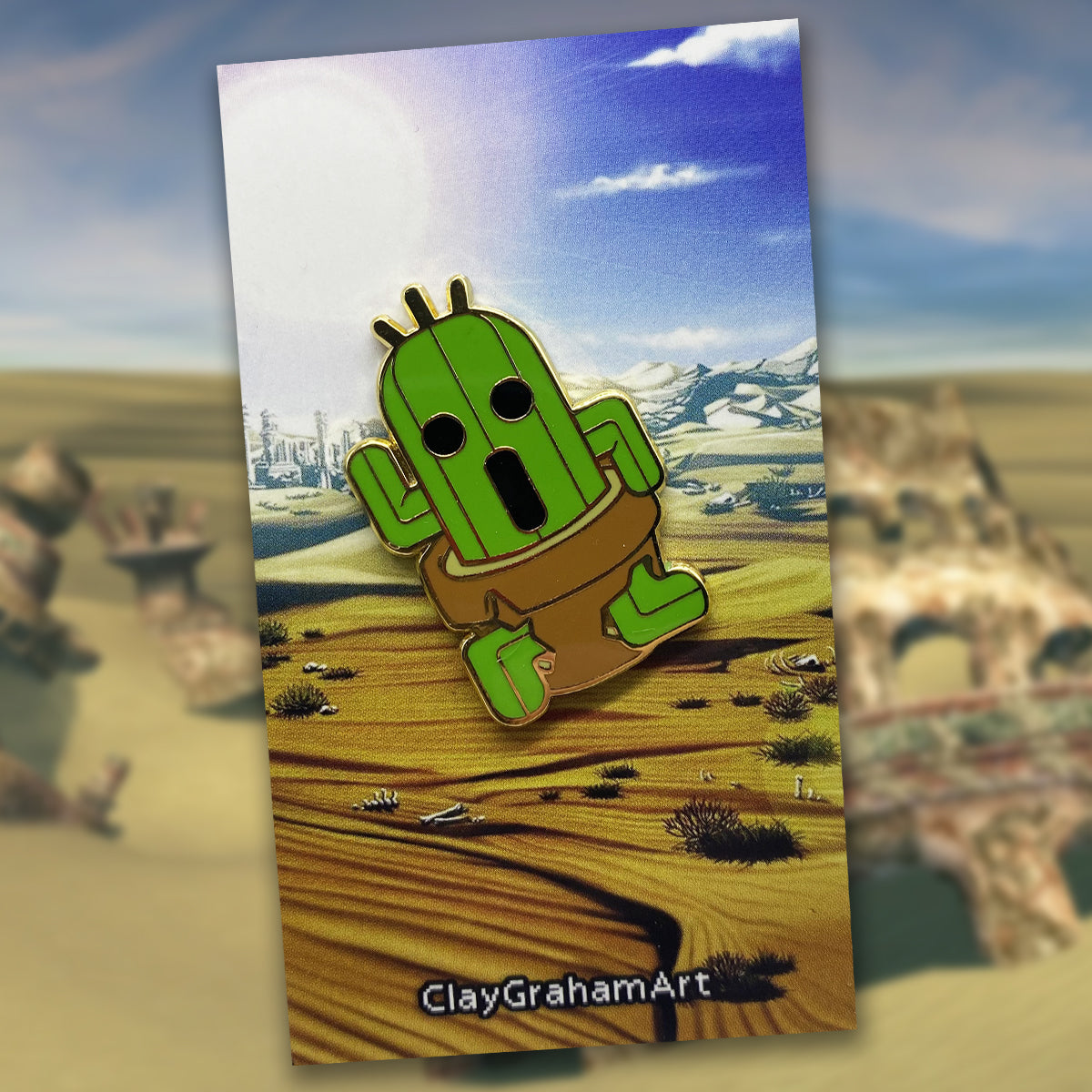 Baby Cactaur 1.5&amp;quot; hard enamel pin