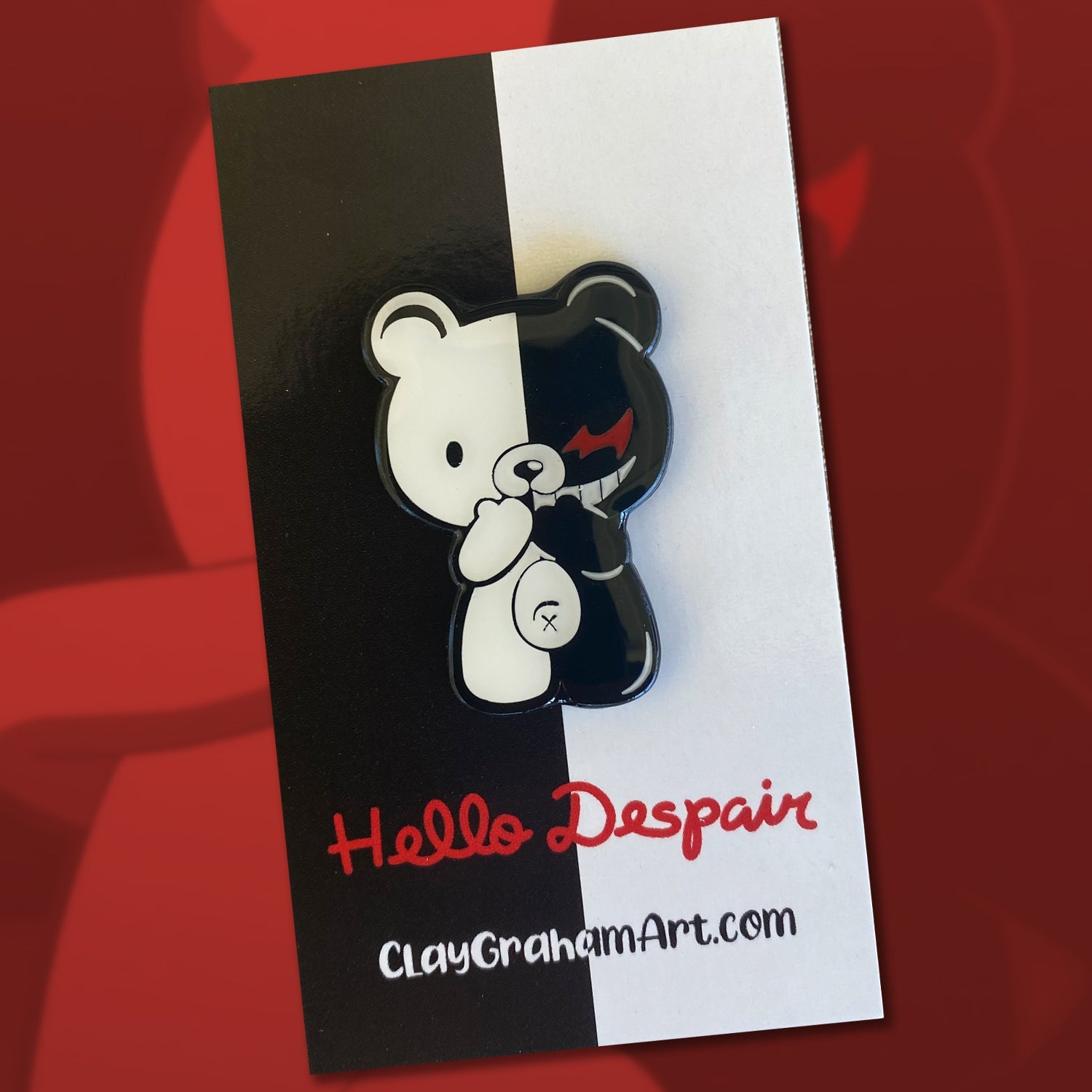 Hello Despair 1.5&amp;quot; Soft Enamel Pin