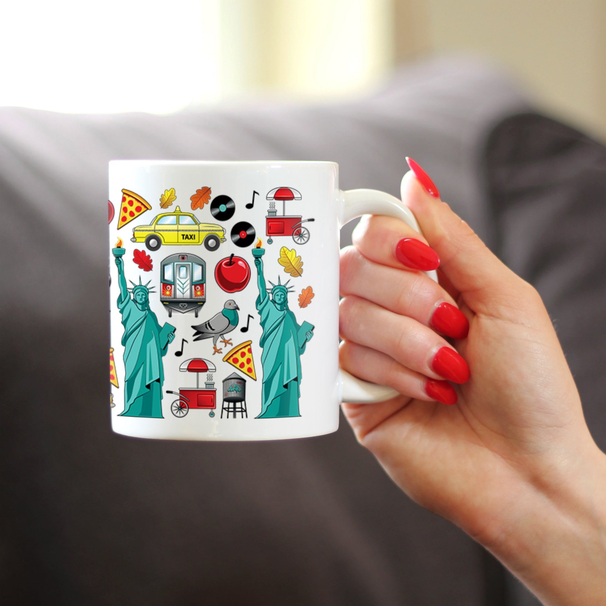 New York City Coffee Mug NYC Gifts and Souvenirs White Ceramic Coffee Cup