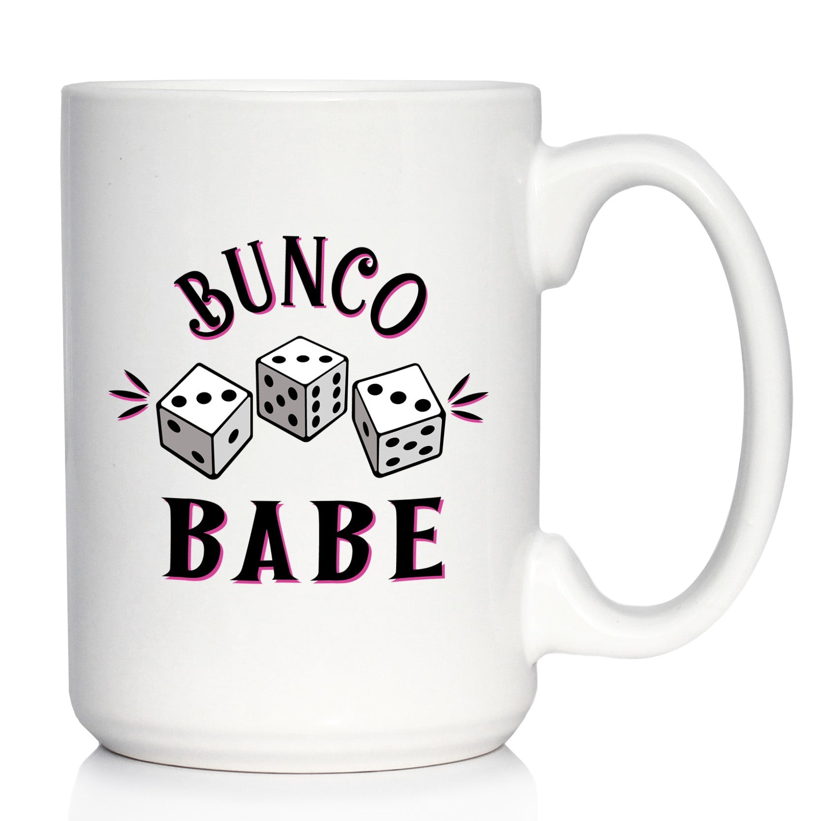 Bunco Babe Coffee Mug - Bunco Decor and Bunco Gifts for Women