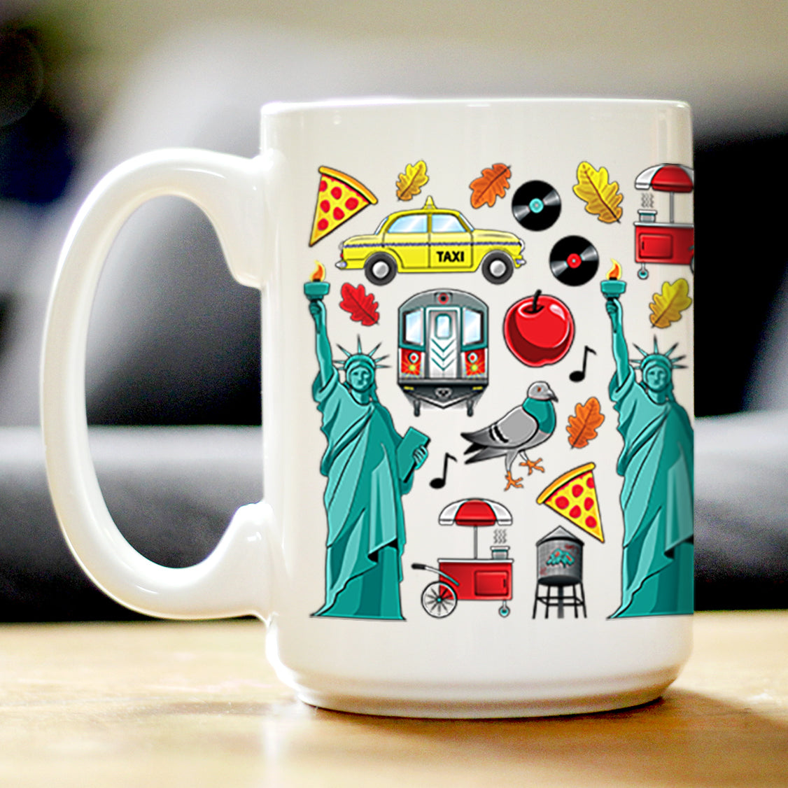 New York City Coffee Mug NYC Gifts and Souvenirs White Ceramic Coffee Cup