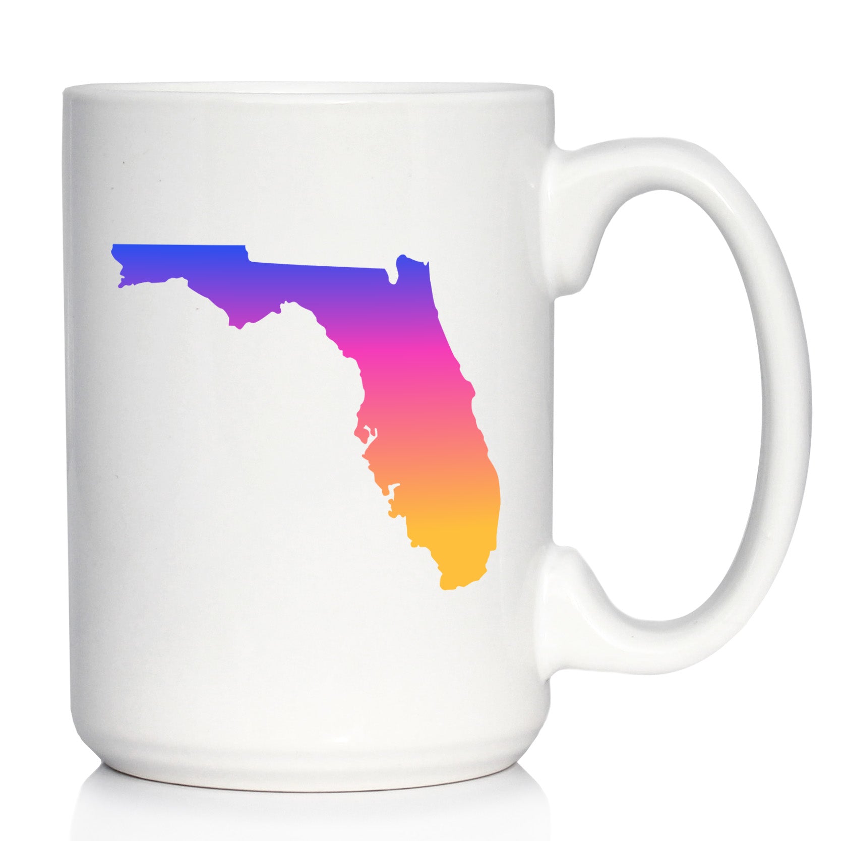 Florida State Outline Coffee Mug - State Themed Drinking Decor and Gifts for Floridian Women &amp;amp; Men
