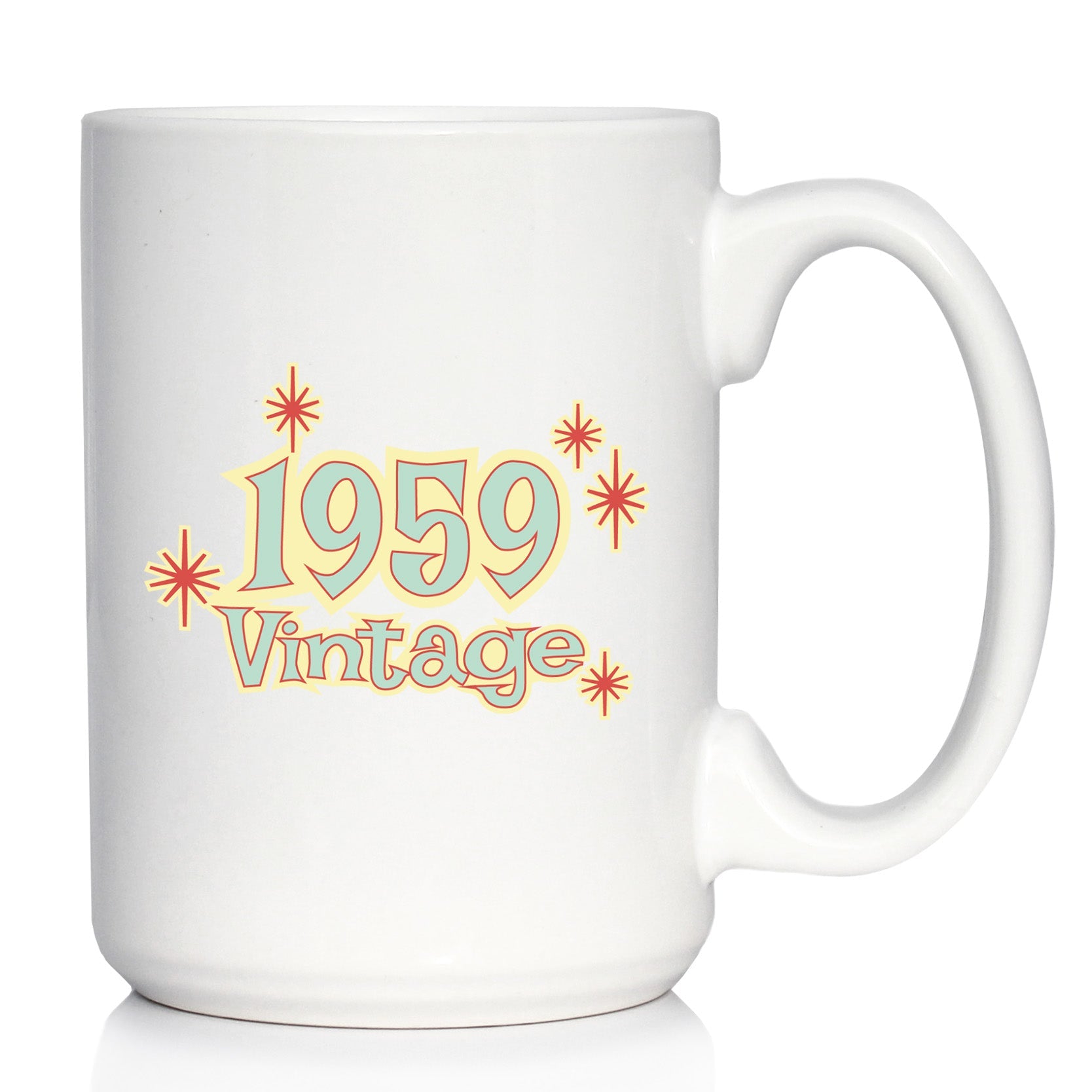 Vintage 1959 - Fun 66th Birthday Coffee Mug Gifts for Men &amp;amp; Women Turning 66 - Retro Coffee Cups