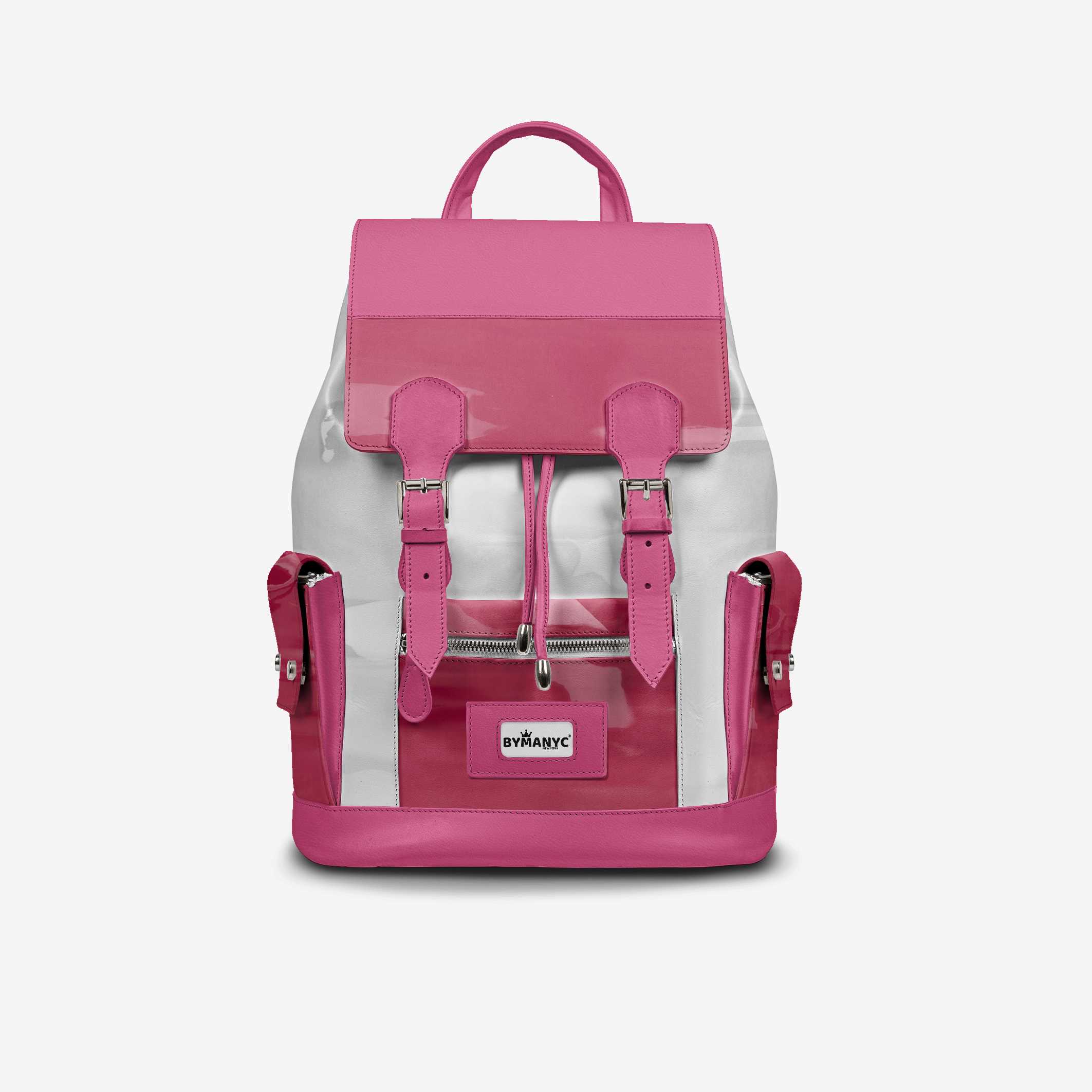 COUTURE Eco Backpack – Pink &amp;amp; White Edition | BYMANYC ® New York