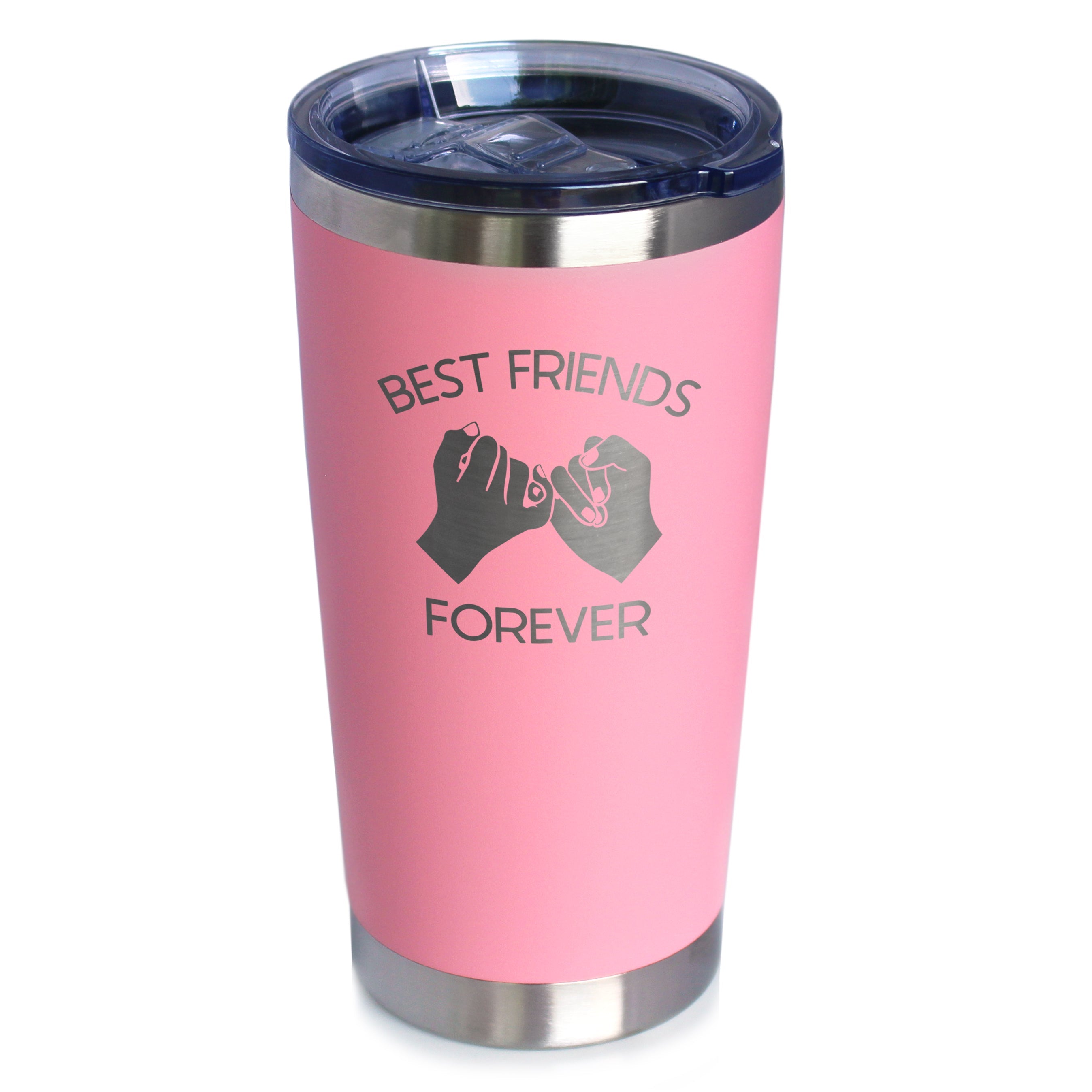 Best Friends Forever - Cute Funny Farewell Gift For BFF Moving Away - Pinky Promise - 20 oz Coffee Tumbler