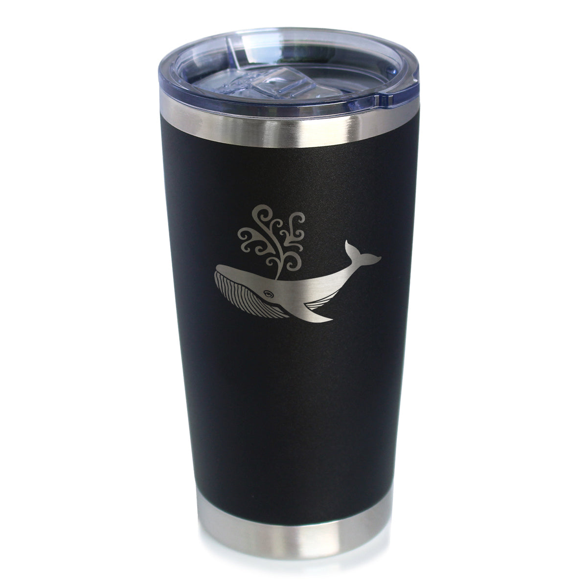 Decorative Whale - 20 oz Coffee Tumbler