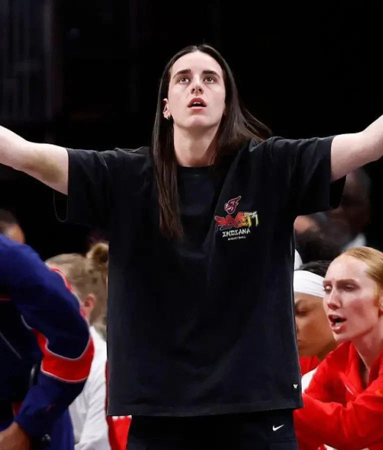 Caitlin Clark WNBA Indiana Fever Black T-shirt