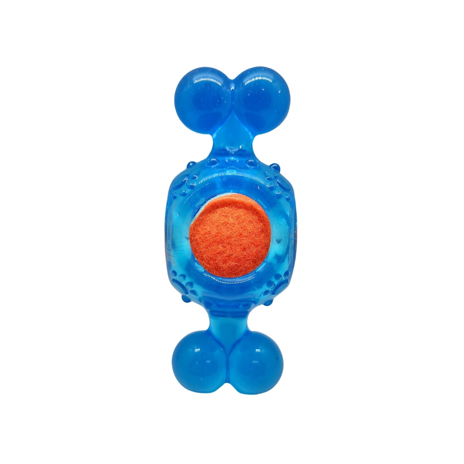 Blue Candy-Inspired Squeaky Tennis Ball Dog Chew Toy – TPR, Durable &amp;amp; Promotes Dental Health