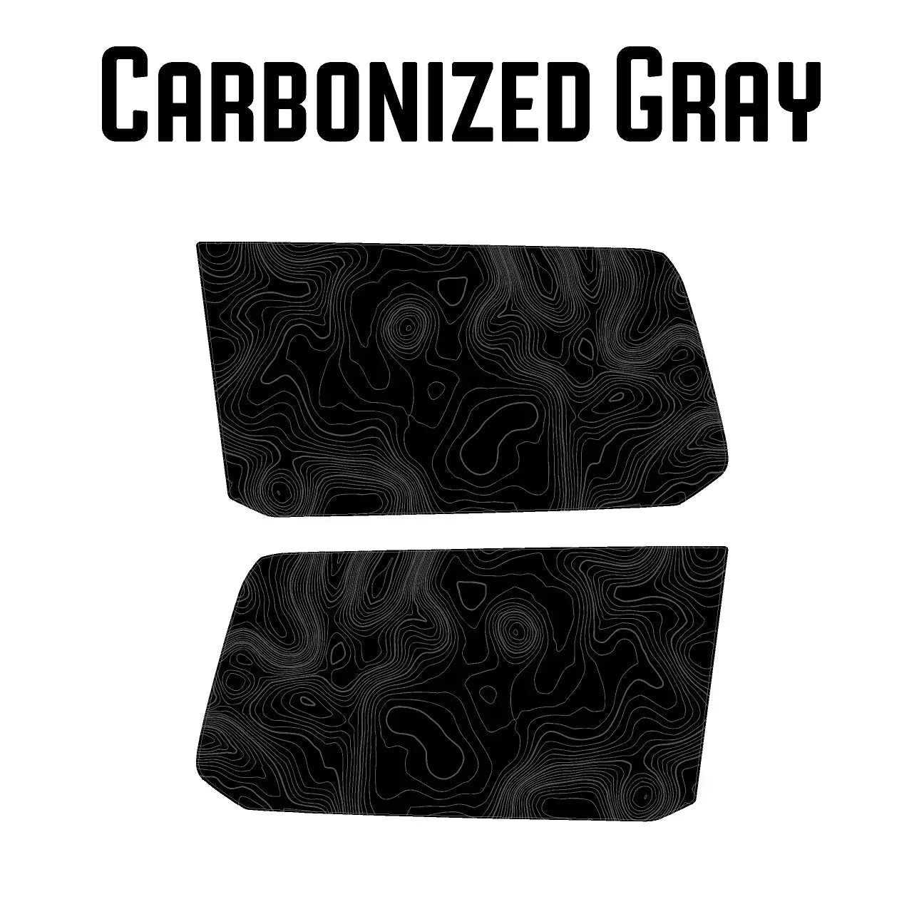 Topographic Rear Window Map Overlays V3 (Perforated) - 2024+ Land Cruiser