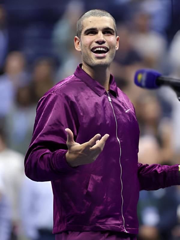 US Open 2025 Carlos Alcaraz Purple Jacket