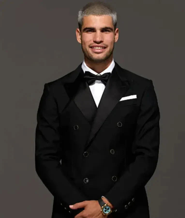 Carlos Alcaraz 2025 Laver Cup Opening Night Gala Black Blazer