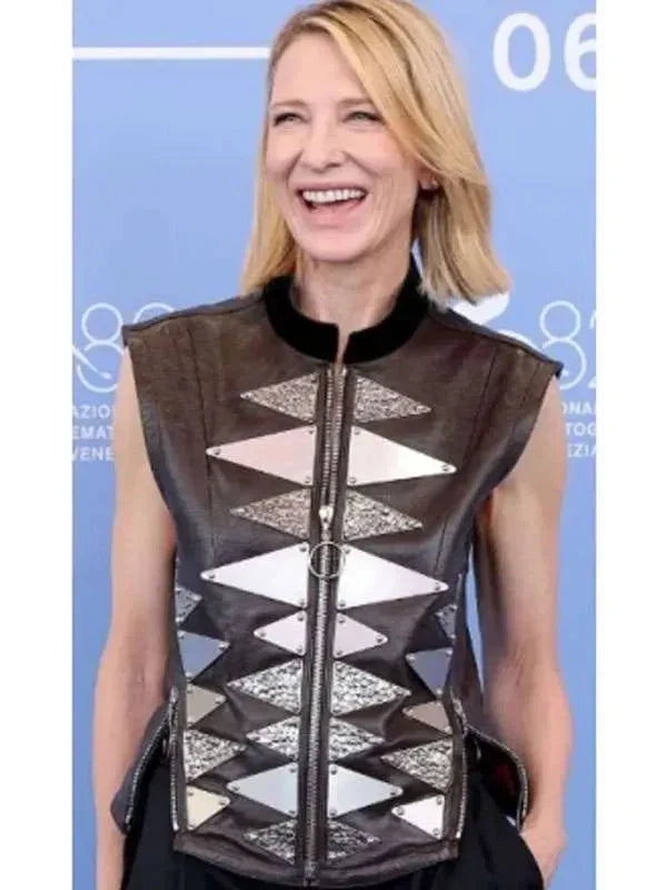 Father Mother Sister Brother Cate Blanchett Leather Vest