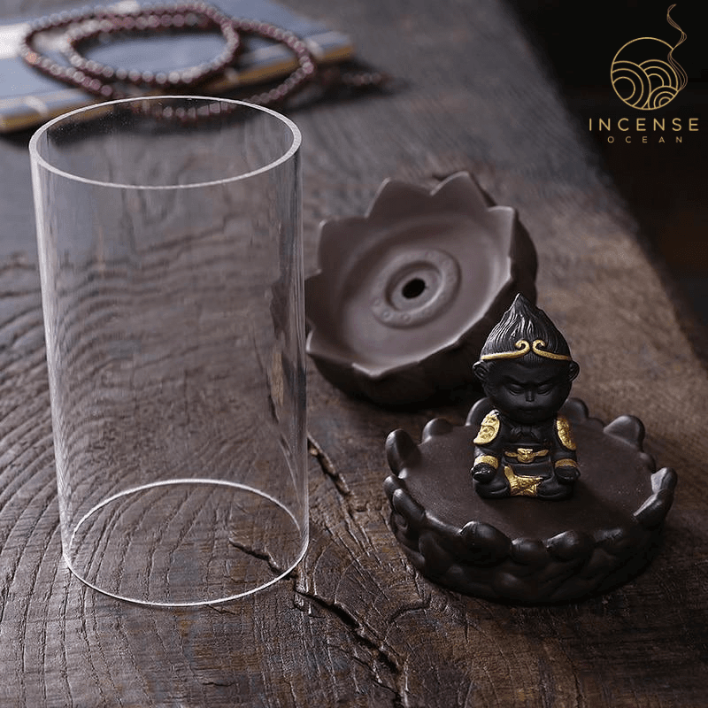 Ceramic Sun Wukong Backflow Incense Burner