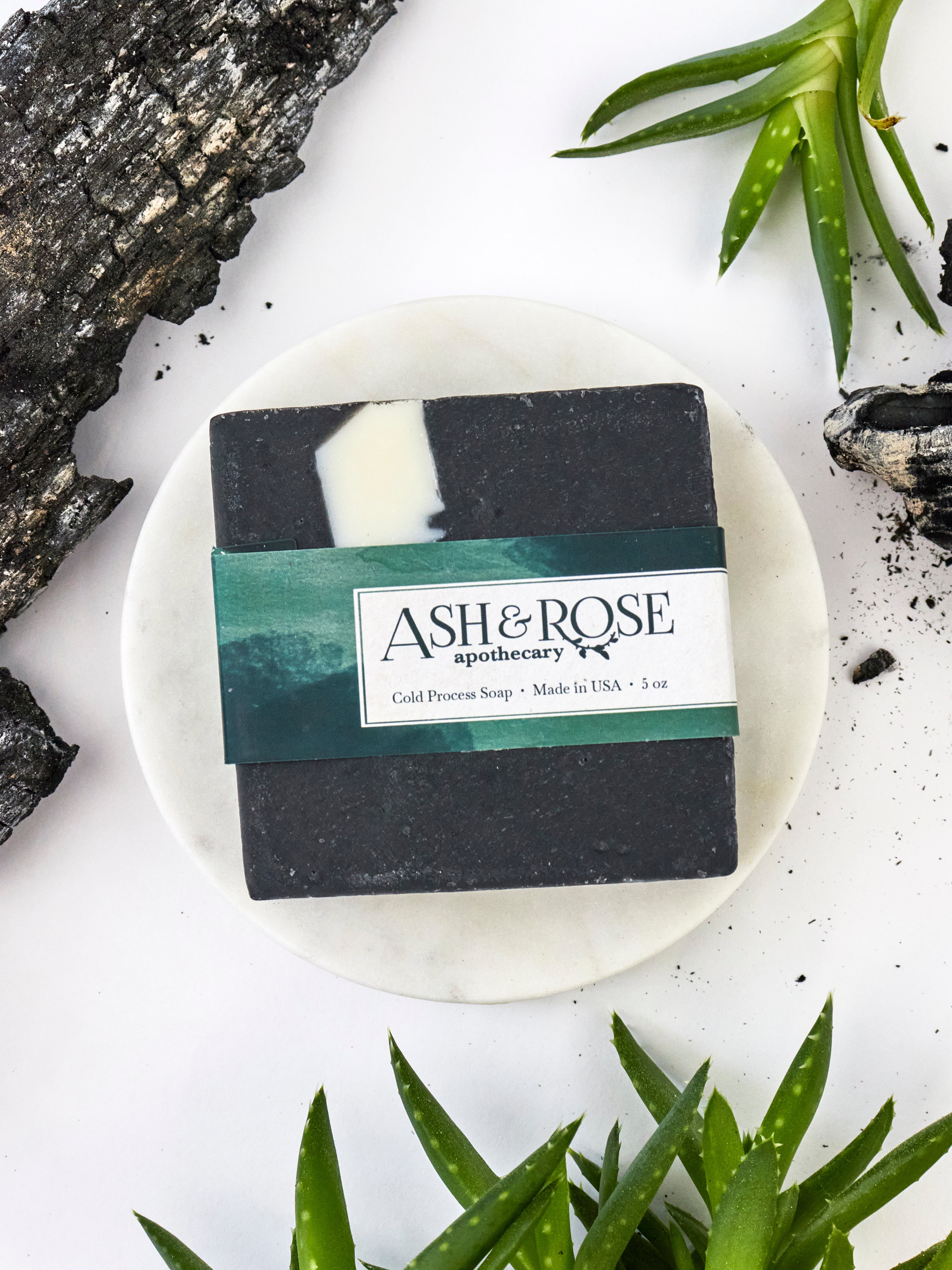 Charcoal &amp;amp; Aloe Soap Scrub Bar