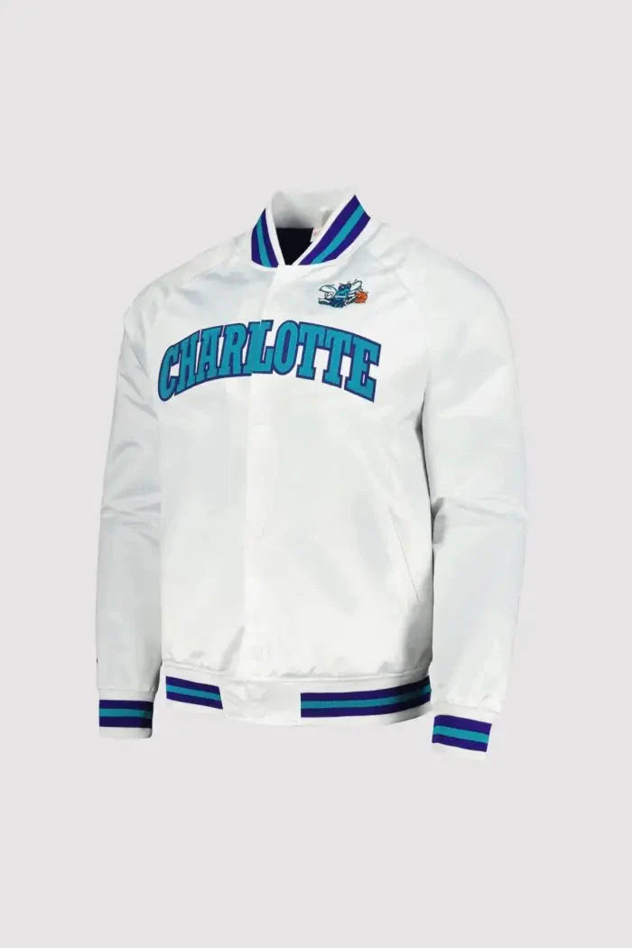 Charlotte Hornets Classics White Varsity Jacket