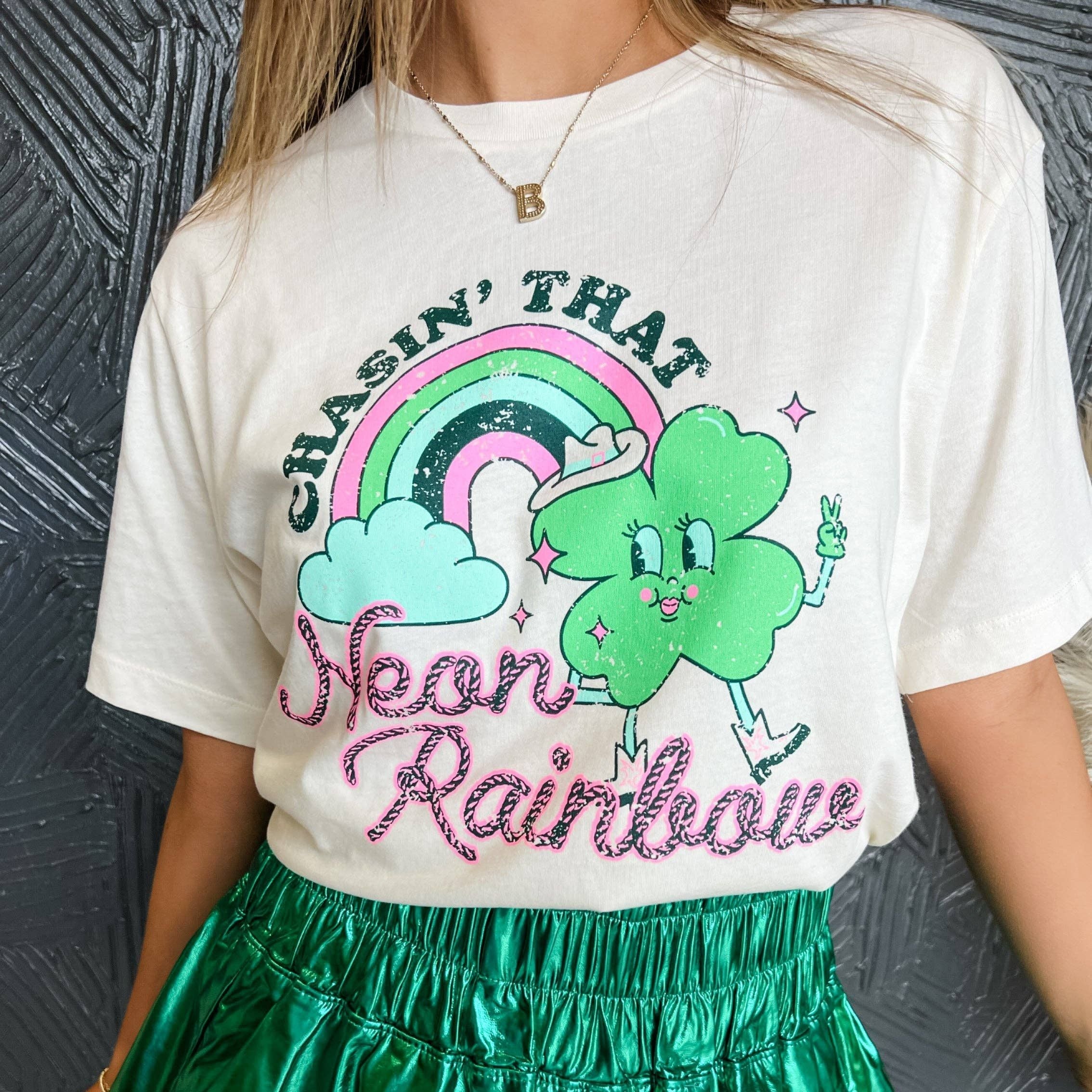 Chasin&amp;#39; That Neon Rainbow Shirt [Available in SM-2XL]