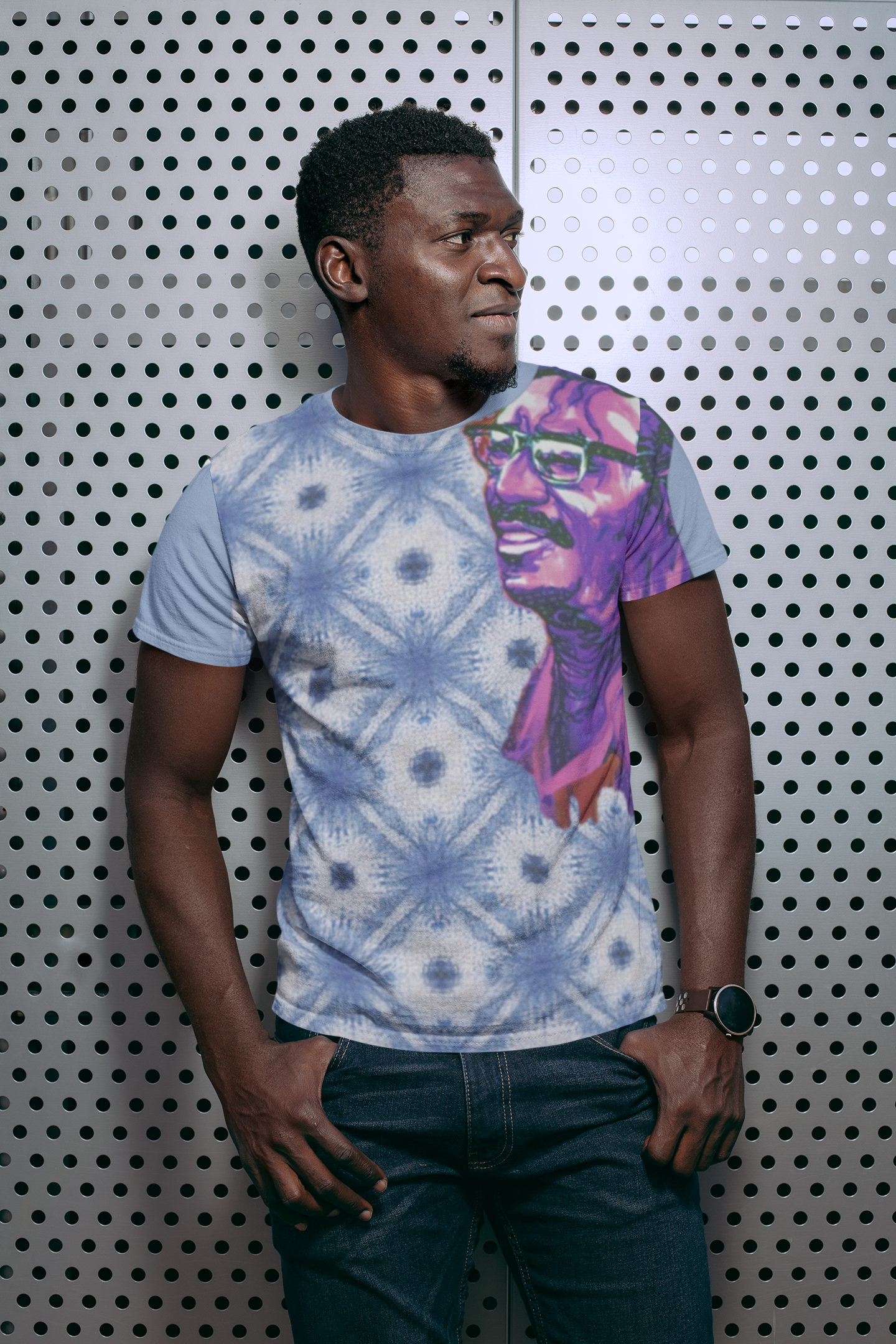 Cheikh Anta Diop Cotton Men&amp;#39;s T-Shirt HUE+MAN Collective