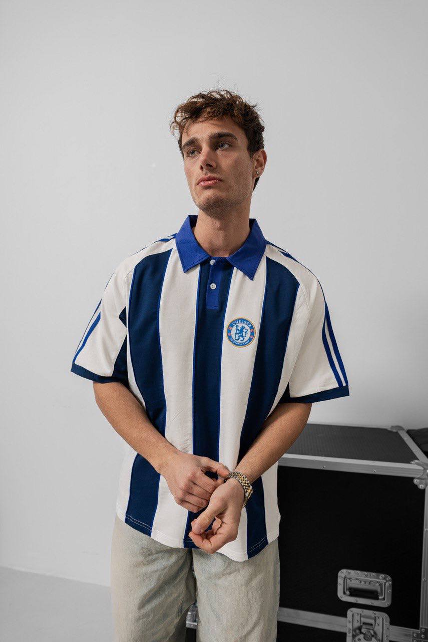 Chelsea FC Polo Shirt - Vintage Football Polo - Retro Soccer Style