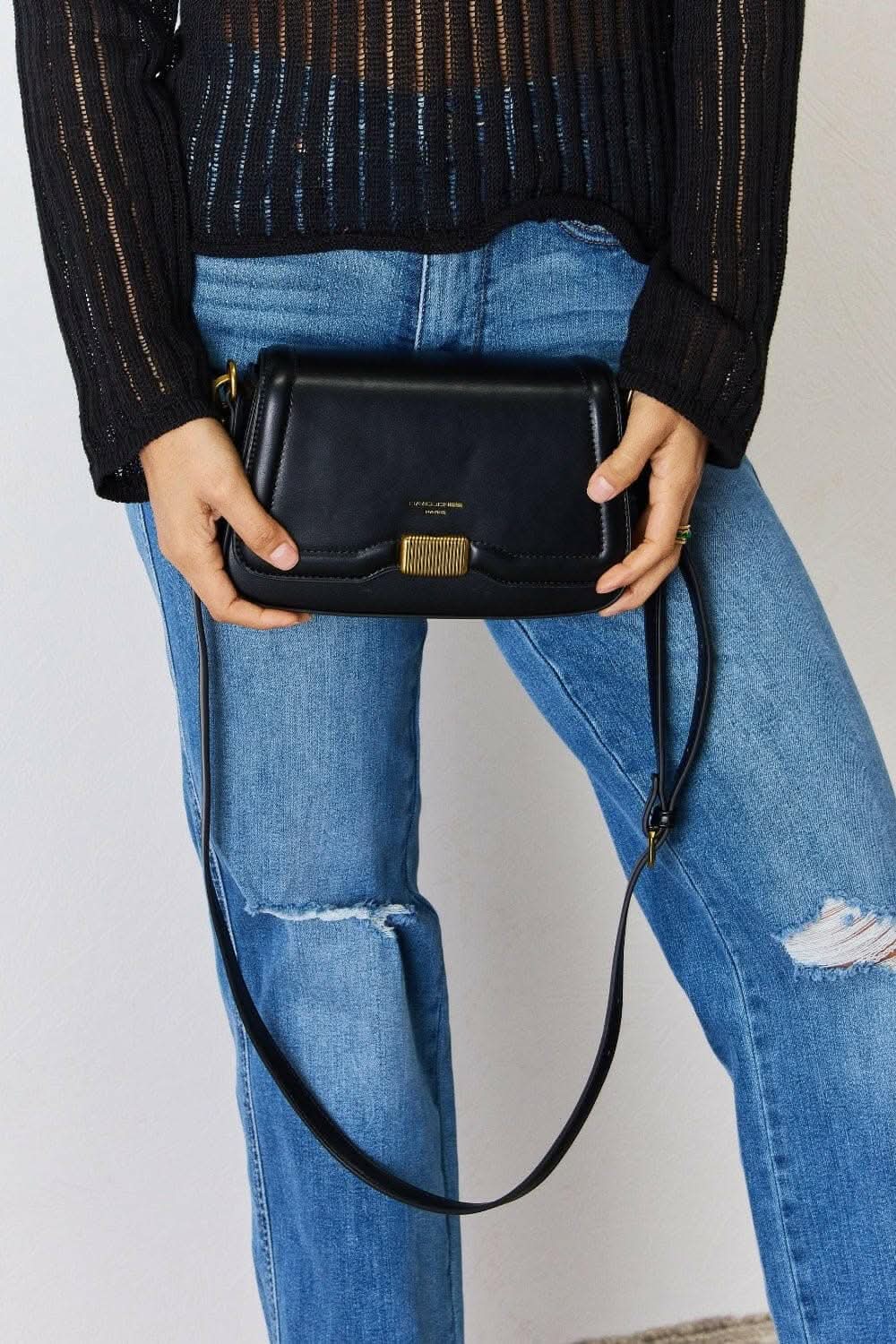 Shoes - Chic faux leather crossbody bag