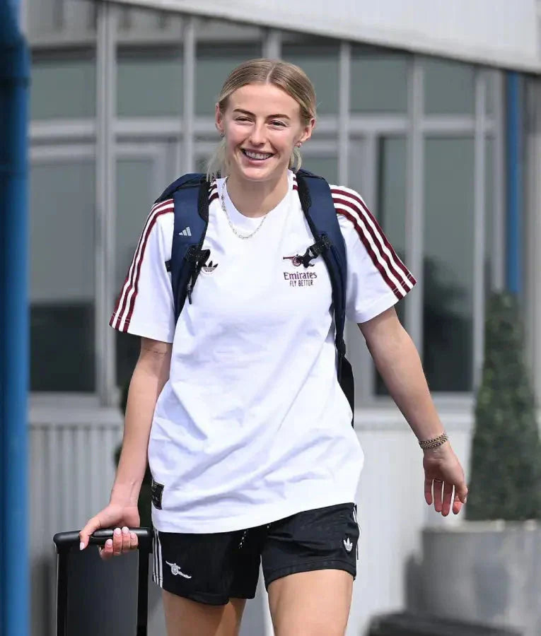 Chloe Kelly Arsenal Women Pre-Season Training Camp 2025 White T-shirt